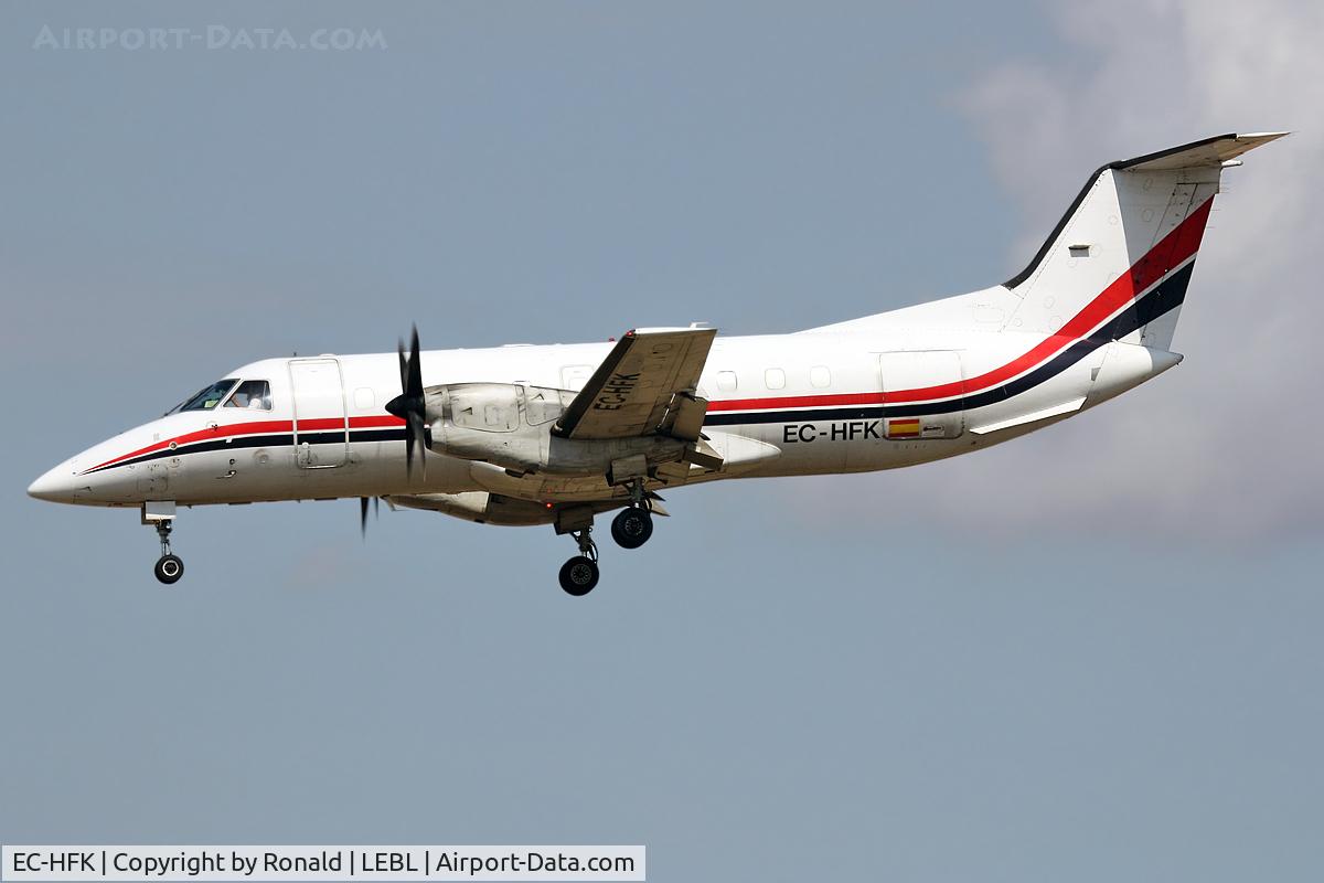 EC-HFK, 1987 Embraer EMB-120RT Brasilia C/N 120063, at bcn