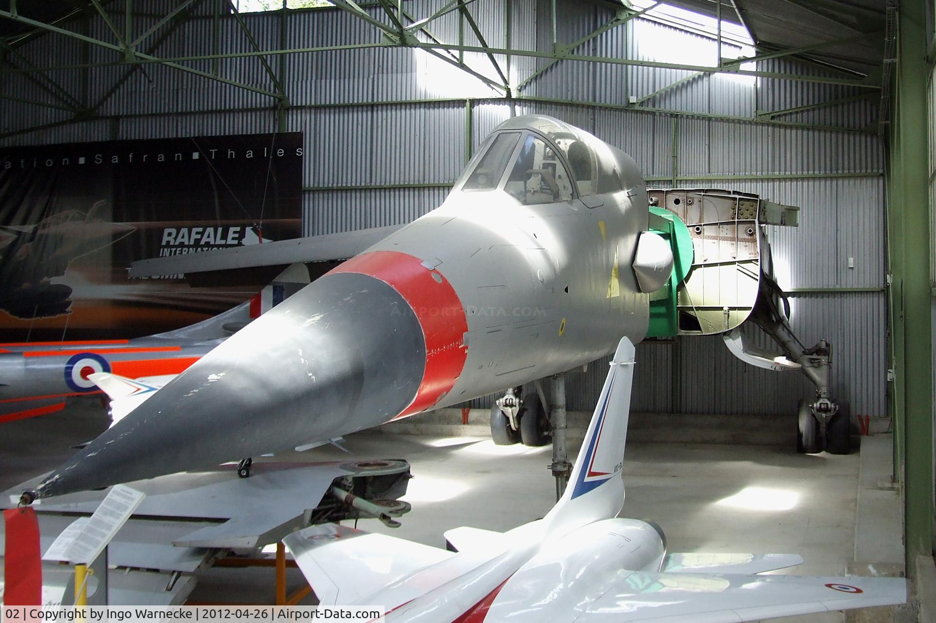 02, 1972 Dassault Mirage G8 C/N 02, Dassault Mirage G8-02 (only front and center fuselage and one wing) at the Musée Européen de l'Aviation de Chasse, Montelimar Ancone airfield