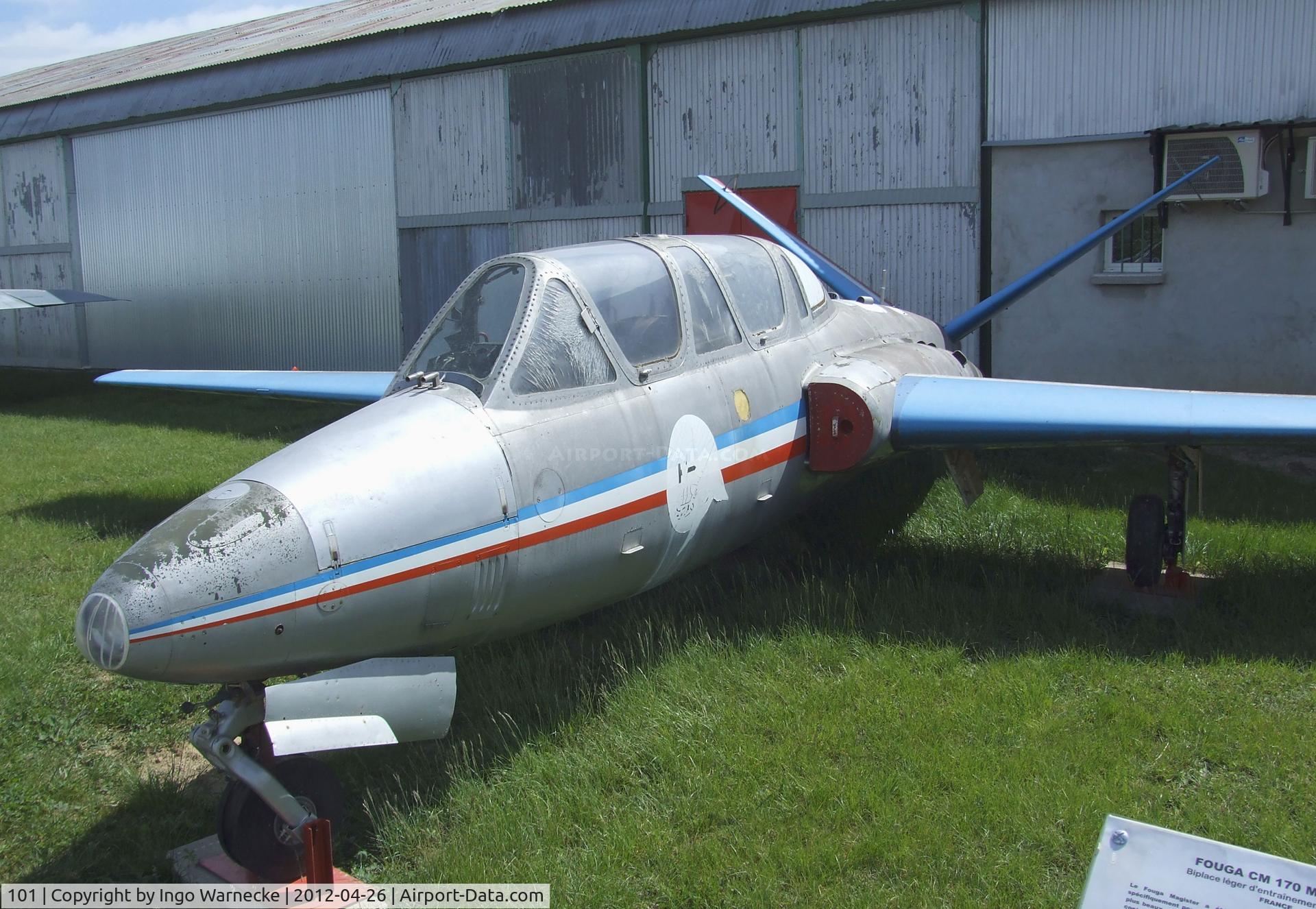 101, Fouga CM-170 Magister C/N 101, Fouga CM.170 Magister at the Musée Européen de l'Aviation de Chasse, Montelimar Ancone airfield