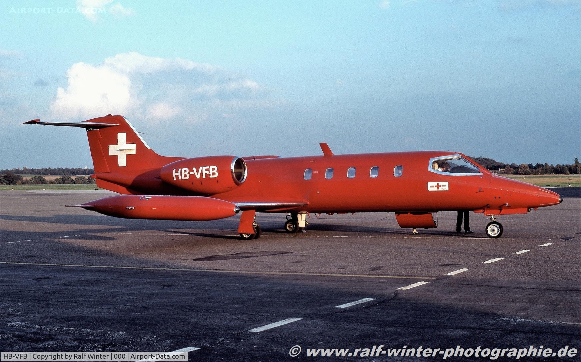 HB-VFB, 1977 Learjet 35A C/N 35A-145, Learjet 35A - SAZ REGA Swiss Air Ambulance - 35-145 - HB-VFB