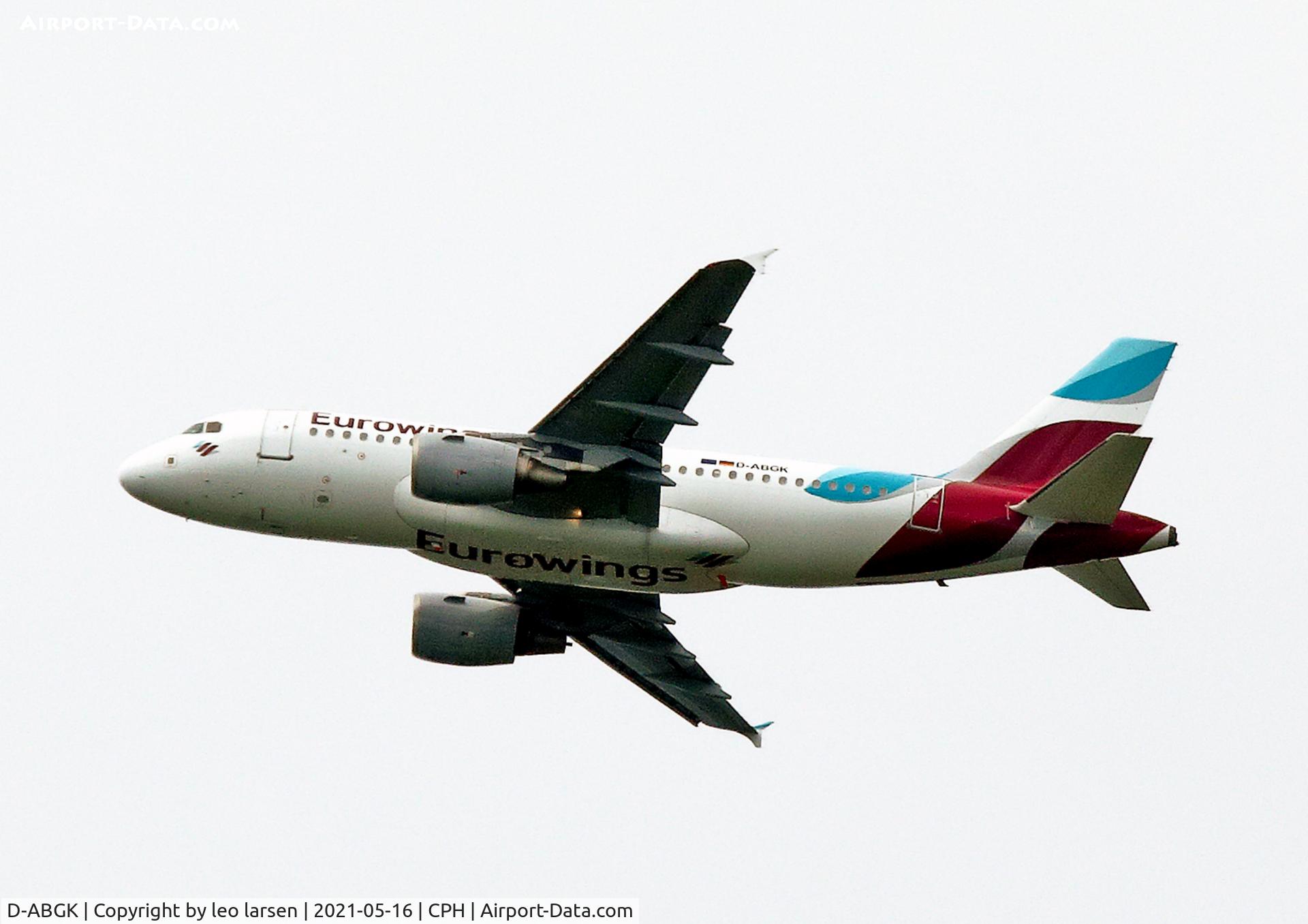 D-ABGK, 2008 Airbus A319-112 C/N 3447, Copenhagen 16.5.2021