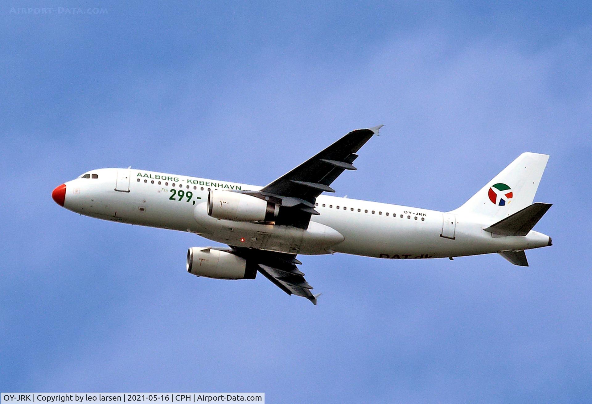 OY-JRK, 1993 Airbus A320-231 C/N 444, Copenhagen 16.5.2021