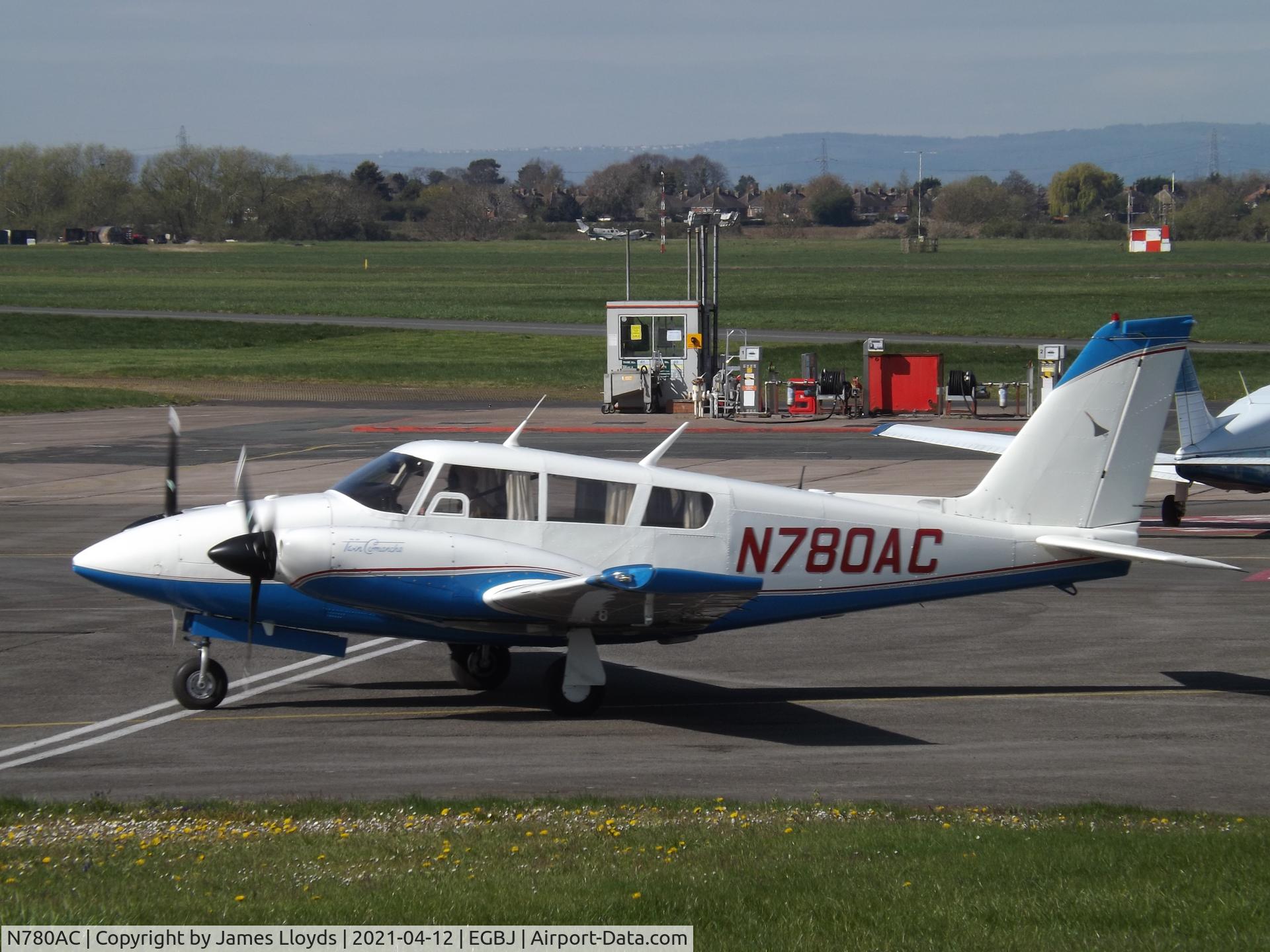N780AC, 1969 Piper PA-30 Twin Comanche Twin Comanche C/N 30-1967, At Gloucestershire Airprot.