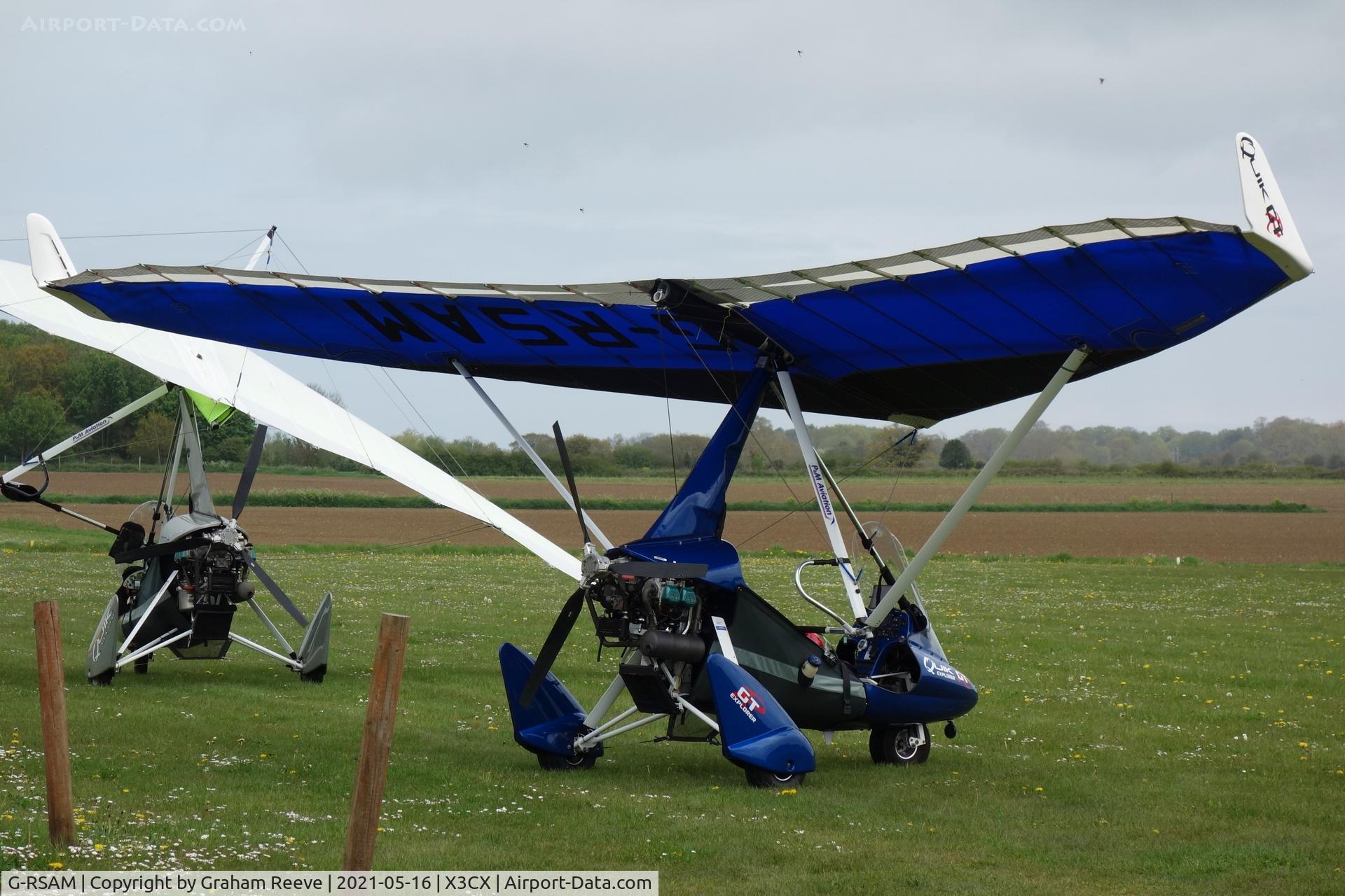 G-RSAM, 2012 P & M Aviation Ltd Quik GTR C/N 8638, Parked at Northrepps.