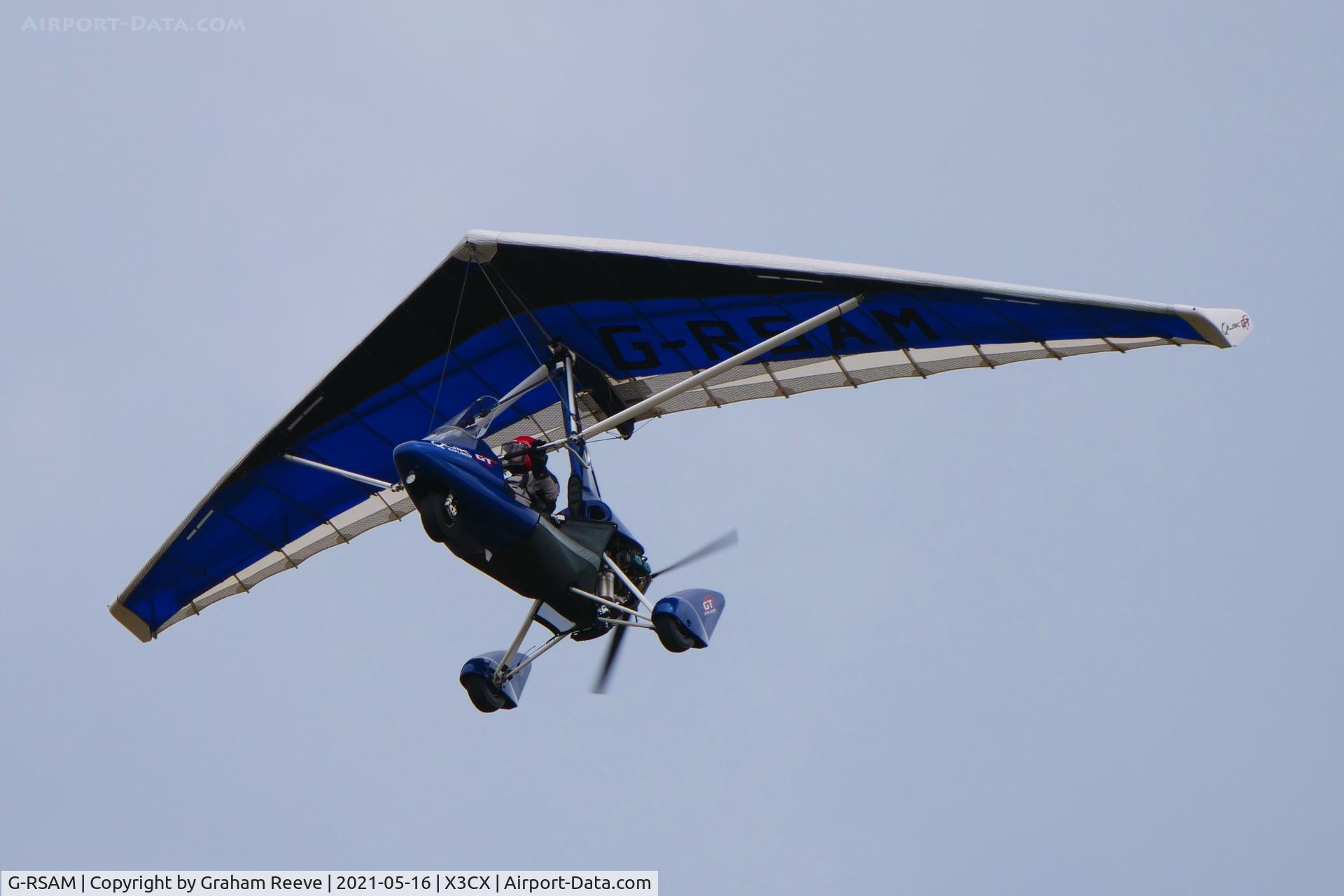G-RSAM, 2012 P & M Aviation Ltd Quik GTR C/N 8638, Departing from Northrepps.
