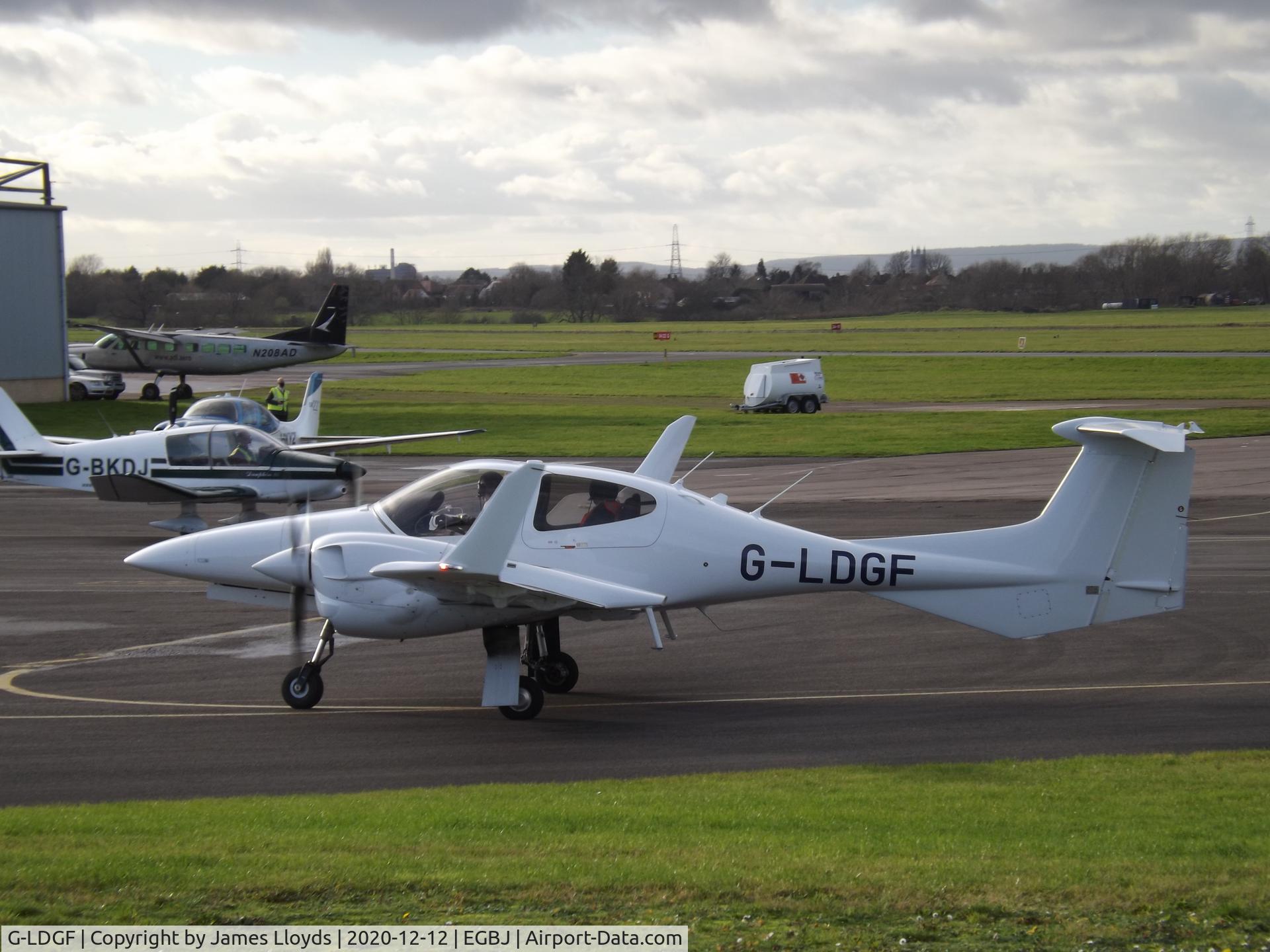 G-LDGF, 2020 Diamond DA-42NG Twin Star C/N 42.N257, At Gloucestershire Airport.