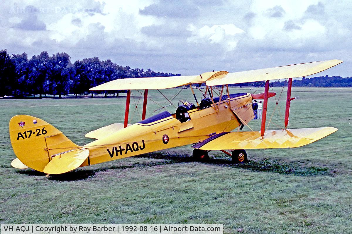 VH-AQJ, 1940 De Havilland Australia DH-82A Tiger Moth C/N DHA23, VH-AQJ   (A17026) De Havilland DH.82A Tiger Moth [DHA.23]  (Ex Australian Air Force) Woburn Abbey (Deer Park) 16/08/1992