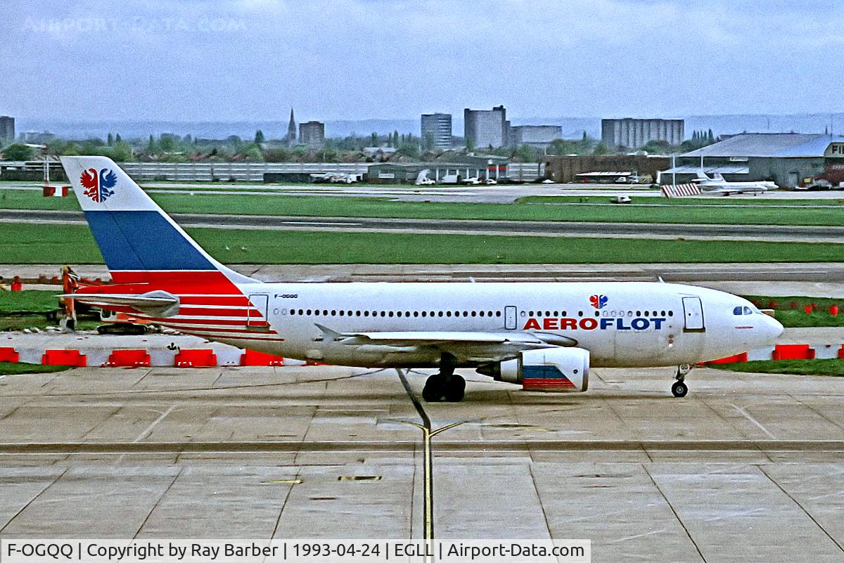 F-OGQQ, Airbus A310-308 C/N 592, F-OGQQ   Airbus A310-308 [592] (Aeroflot) Heathrow~G 24/04/1993