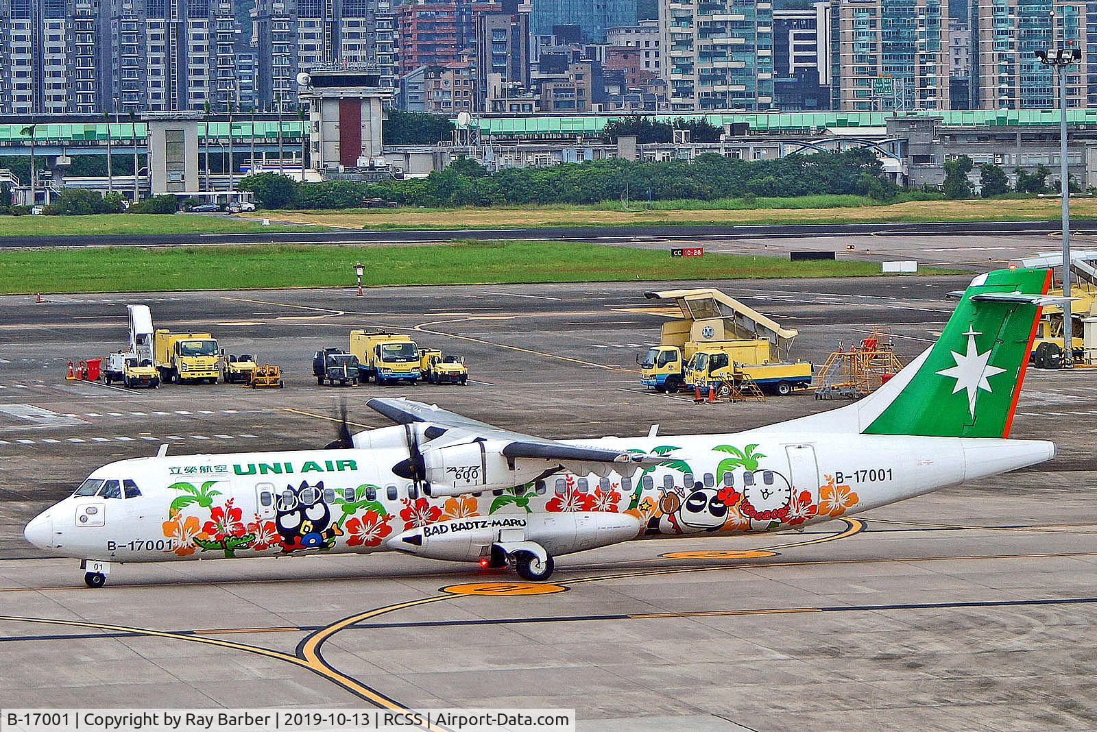 B-17001, 2012 ATR 72-600 C/N 1044, B-17001   Aerospatiale ATR 72-600 [1044] (Uni Air) Taipei-Songshan~B-T 13/10/2019