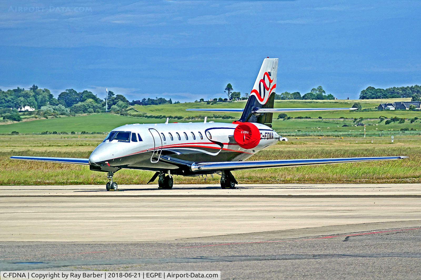 C-FDNA, 2007 Cessna 680 Citation Sovereign C/N 680-0132, C-FDNA   Cessna Citation Sovereign [680-0132] (Execaire Inc) Inverness (Dalcross)~G 21/06/2018