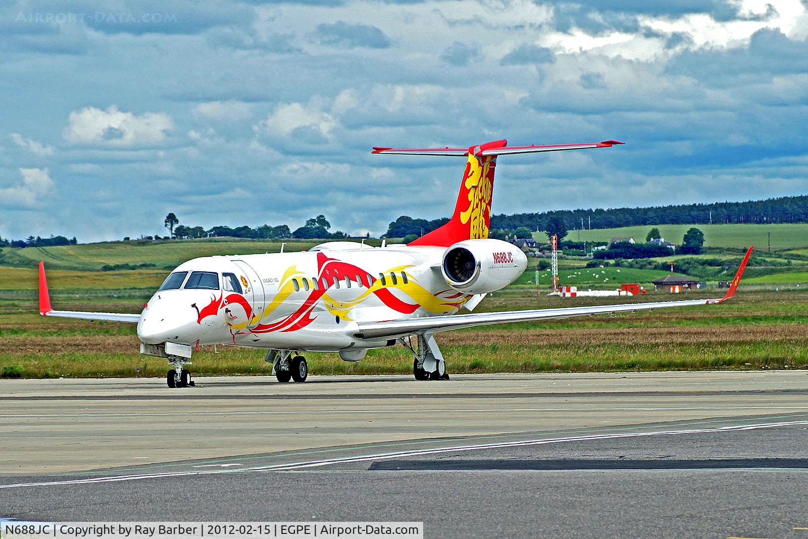 N688JC, 2011 Embraer EMB-135BJ Legacy 650 C/N 14501139, N688JC   Embraer EMB-135BJ  [14501139] (JC Air) Inverness (Dalcross)~G 15/02/2012
