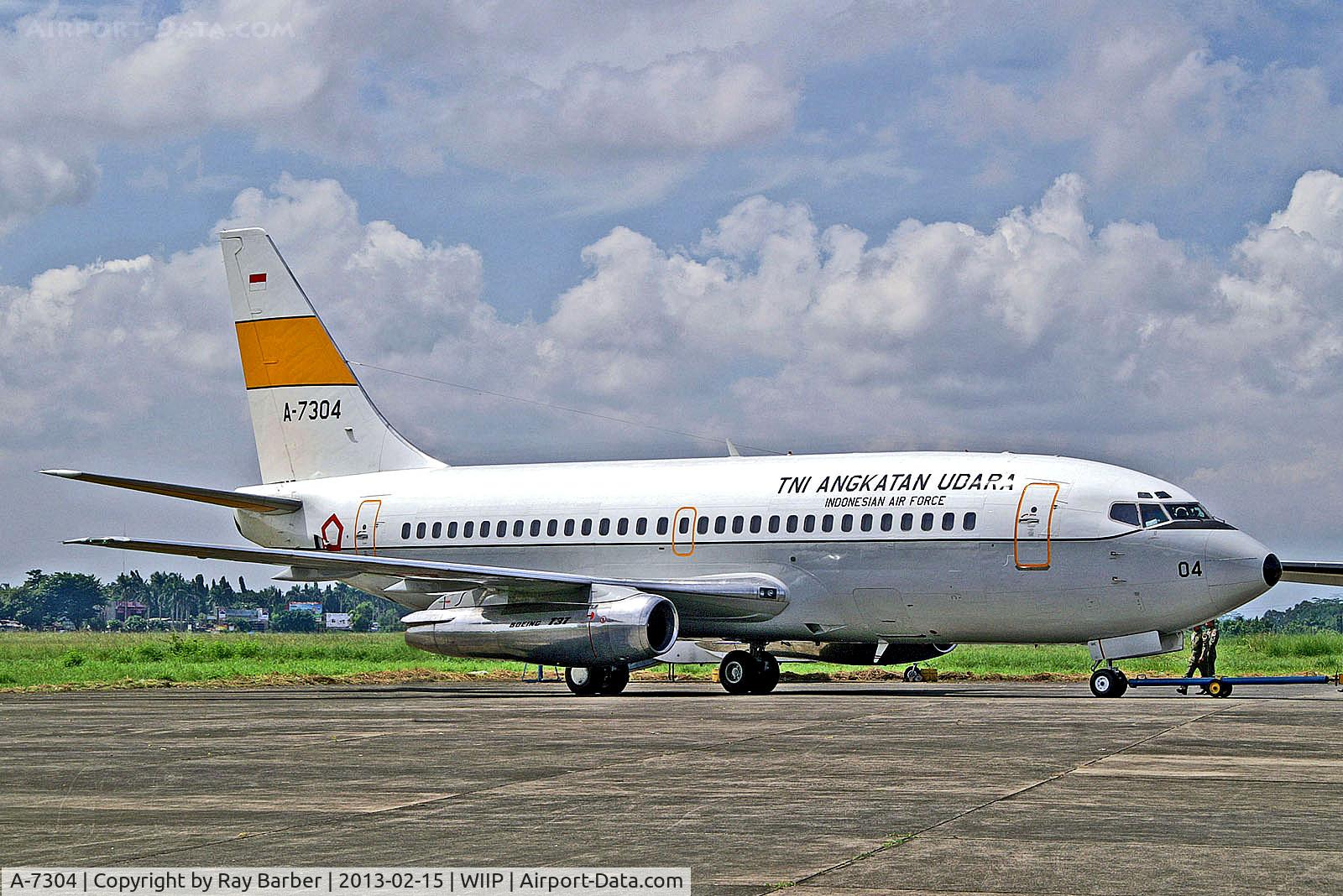 A-7304, 1978 Boeing 737-2Q8 C/N 21518, A-7304   Boeing 737-2Q8 [21518] (Indonesian Air Force) Pondok Cabe~PK 15/02/2013