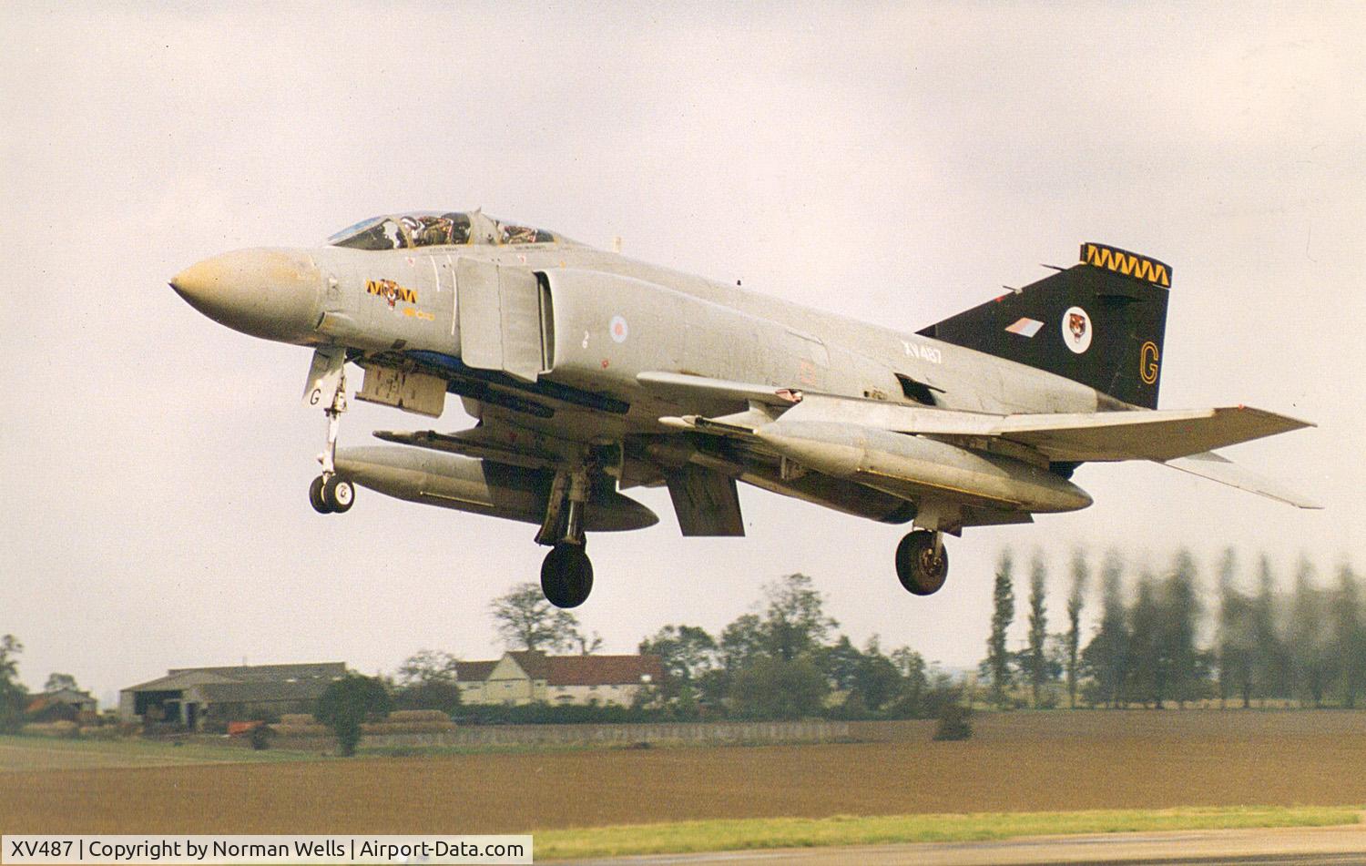 XV487, 1969 McDonnell Douglas Phantom FGR2 C/N 3386, Phantom FGR.2 XV487 at Wattisham in 1992.