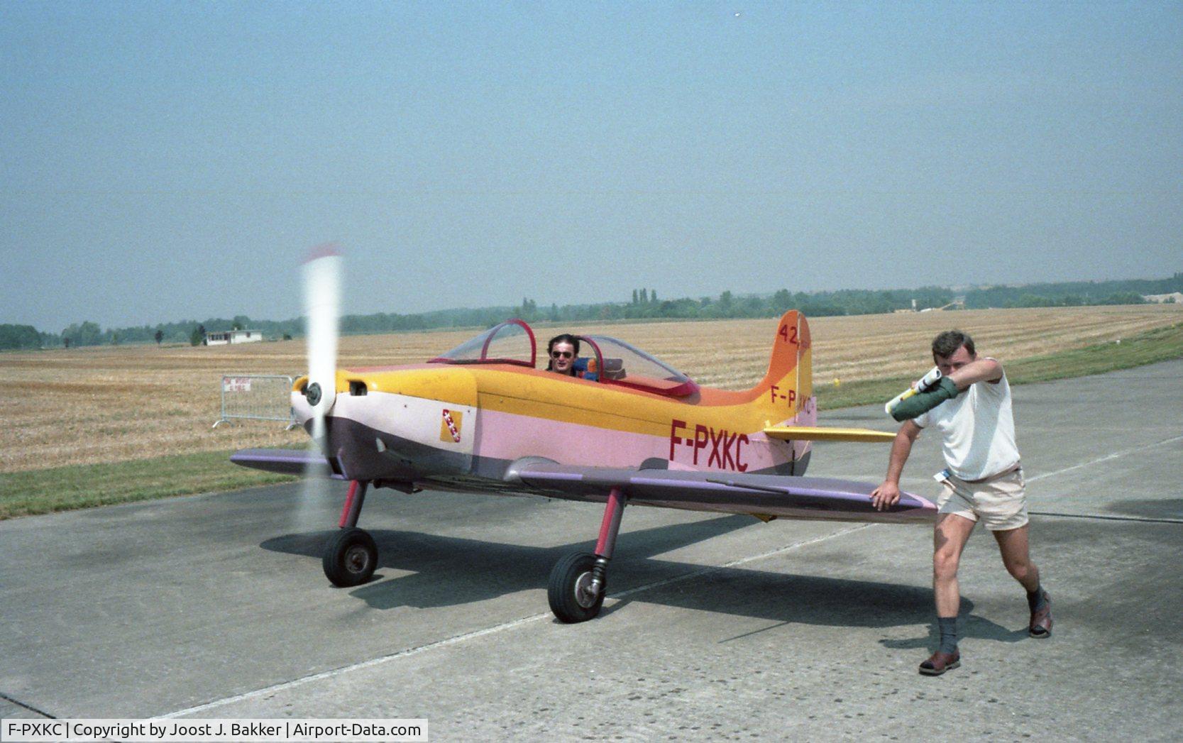 F-PXKC, Jurca MJ-2 Tempête C/N 42, at Brienne le Chateau aerodrome in 1982