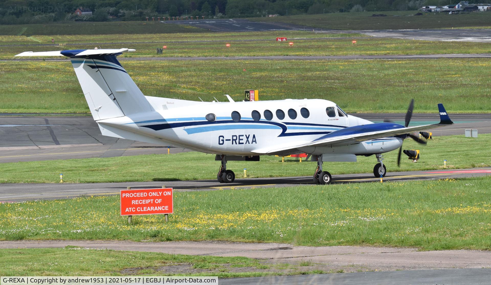 G-REXA, 2018 Beech B200GT King Air C/N BY-339, G-REXA at Gloucestershire Airport.