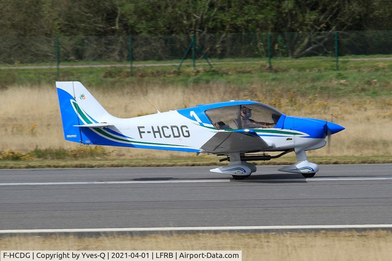 F-HCDG, 2016 Robin DR-401-120 C/N 2693, Robin DR401-120, Landing rwy 07R, Brest-Bretagne Airport (LFRB-BES)