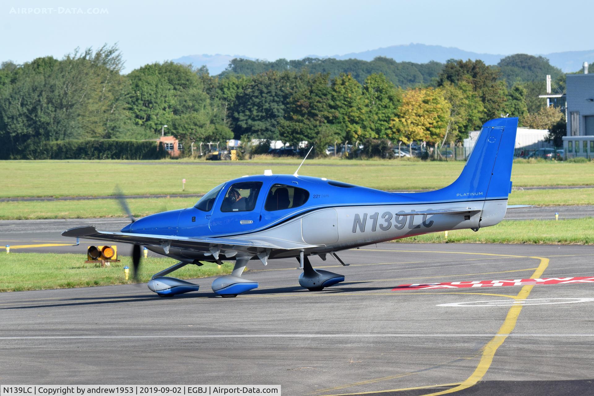 N139LC, 2018 Cirrus SR22T C/N 1769, N139LC at Gloucestershire Airport.