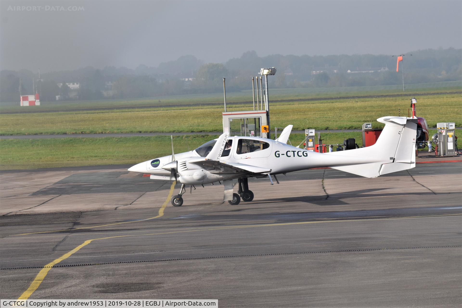 G-CTCG, 2005 Diamond DA-42 Twin Star C/N 42.046, G-CTCG at Gloucestershire Airport.