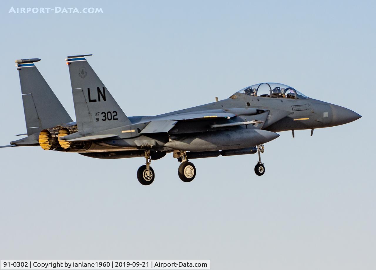 91-0302, 1991 McDonnell Douglas F-15E Strike Eagle C/N 1209/E167, TLP2019