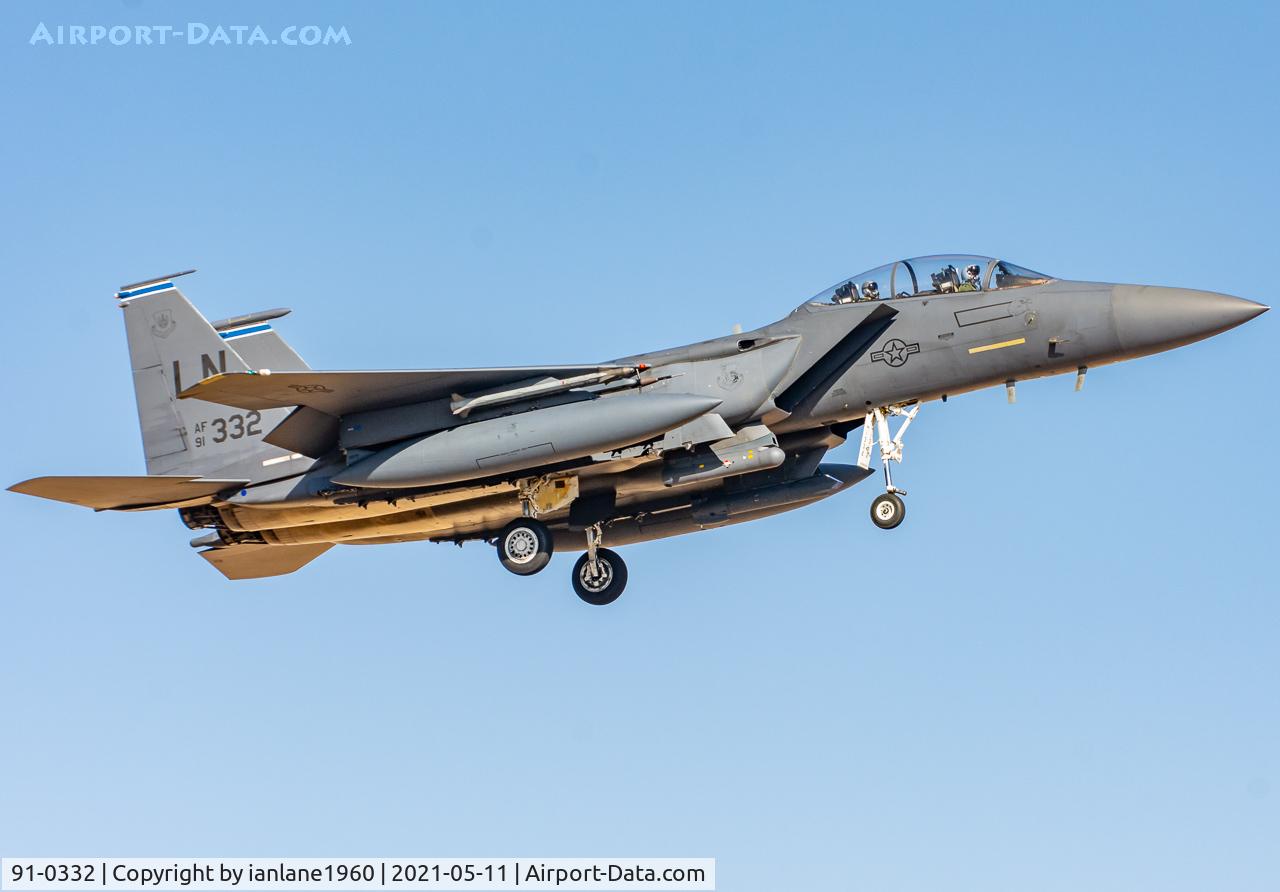 91-0332, 1991 McDonnell Douglas F-15E Strike Eagle C/N 1239/E197, TLP2019