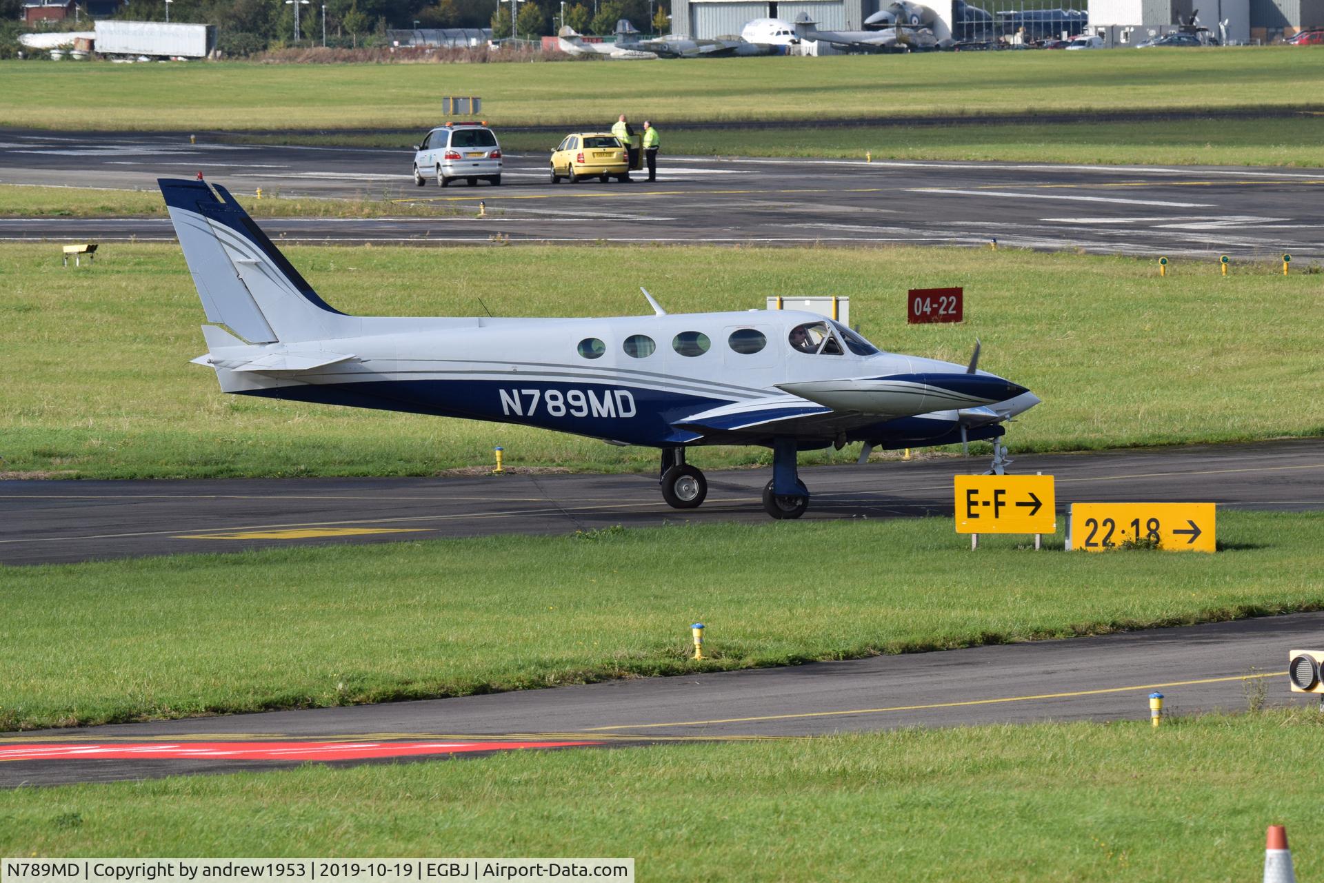N789MD, 1980 Cessna 340A C/N 340A1021, N789MD at Gloucestershire Airport.