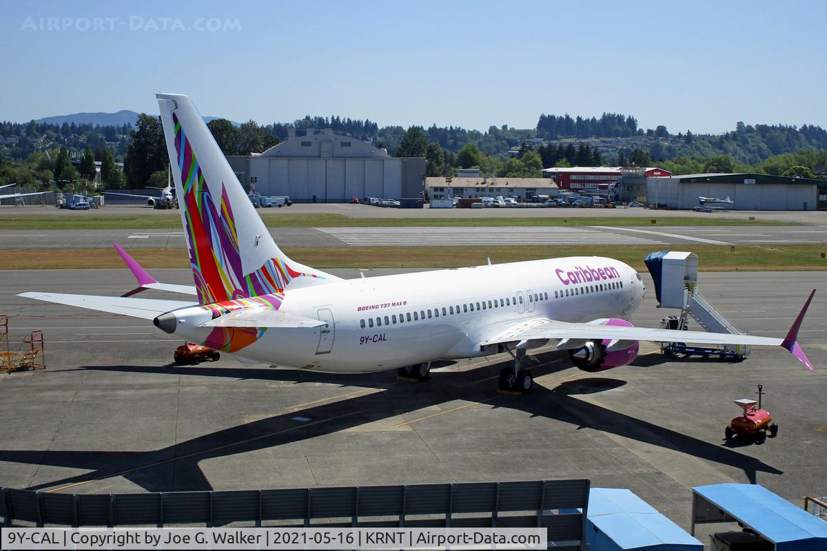 9Y-CAL, 2021 Boeing 737-8 MAX C/N 43385, First 737 MAX 8 for Caribbean Airlines.