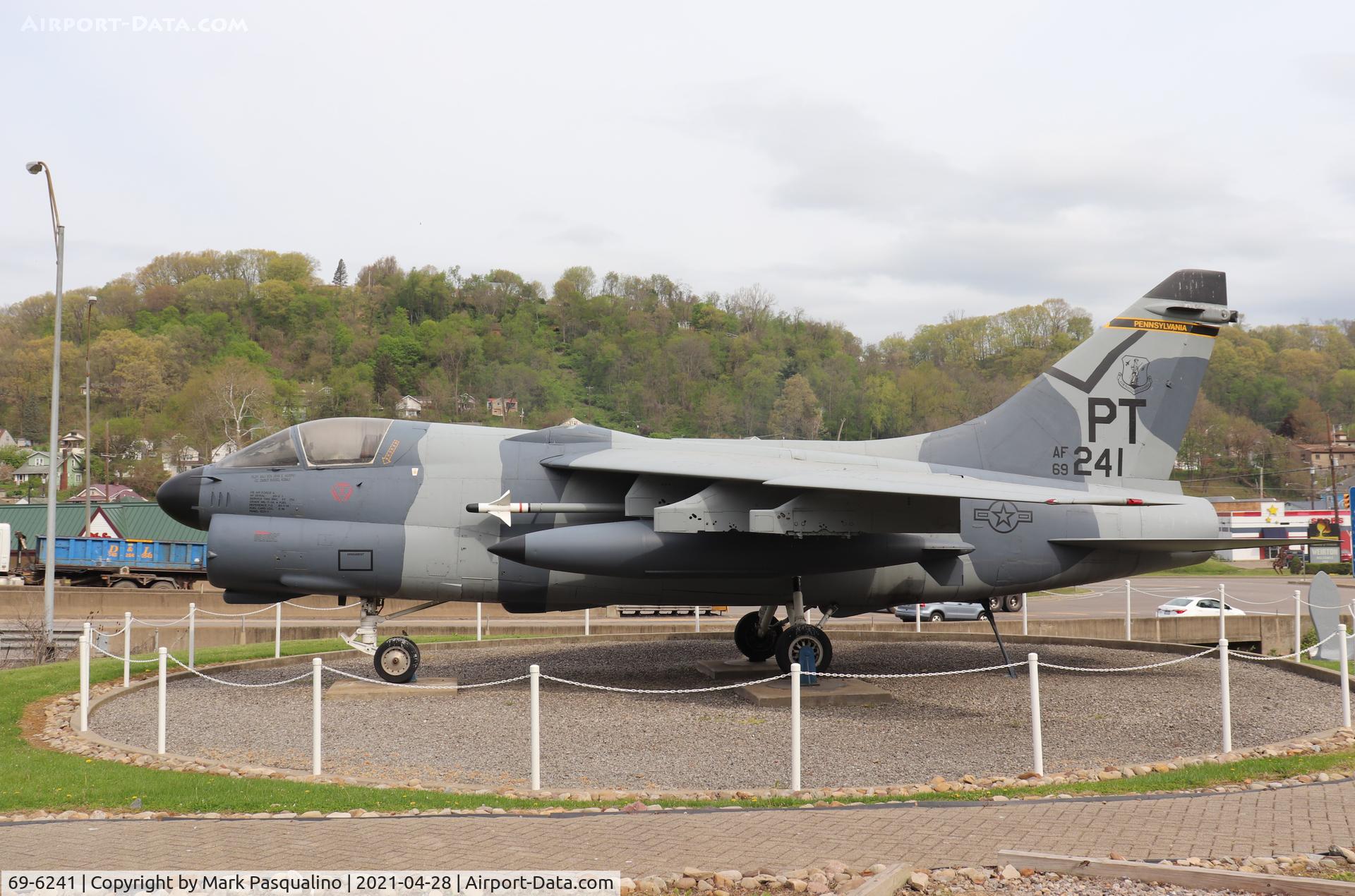 69-6241, 1969 LTV A-7D Corsair II C/N D-071, LTV A-7D Corsair II  Located at Veterans Memorial Park in Weirton West Virginia