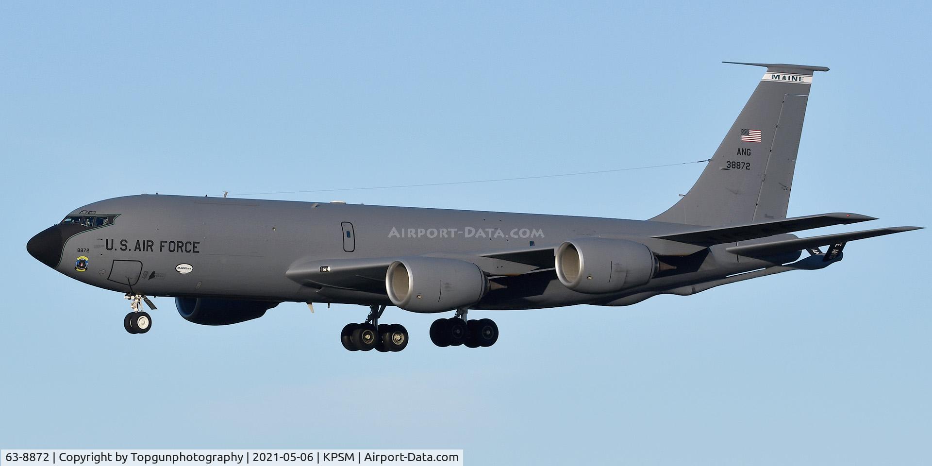63-8872, 1963 Boeing KC-135R Stratotanker C/N 18720, MAINE88 working RW34 before refueling over NH