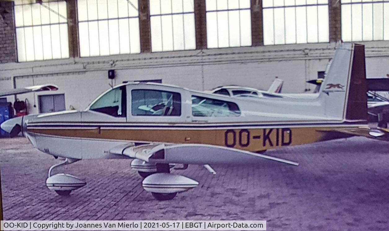 OO-KID, 1978 Grumman American AA-5A Cheetah C/N AA5A-0661, scan from slide