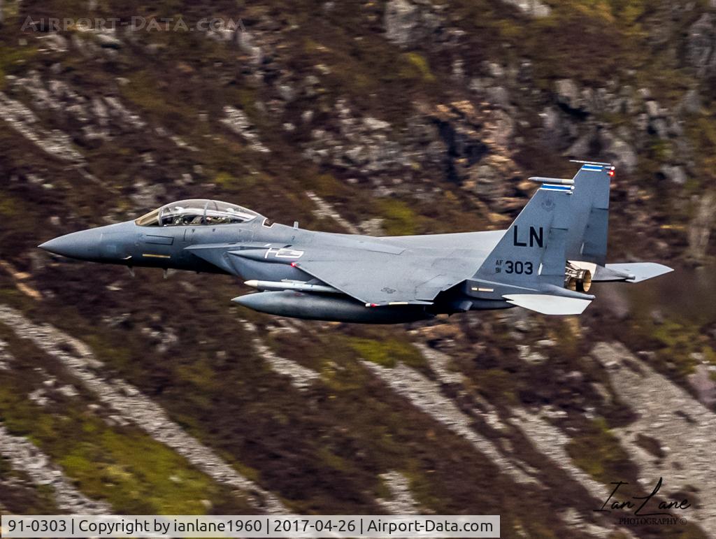 91-0303, 1991 McDonnell Douglas F-15E Strike Eagle C/N 1210/E168, LFA07