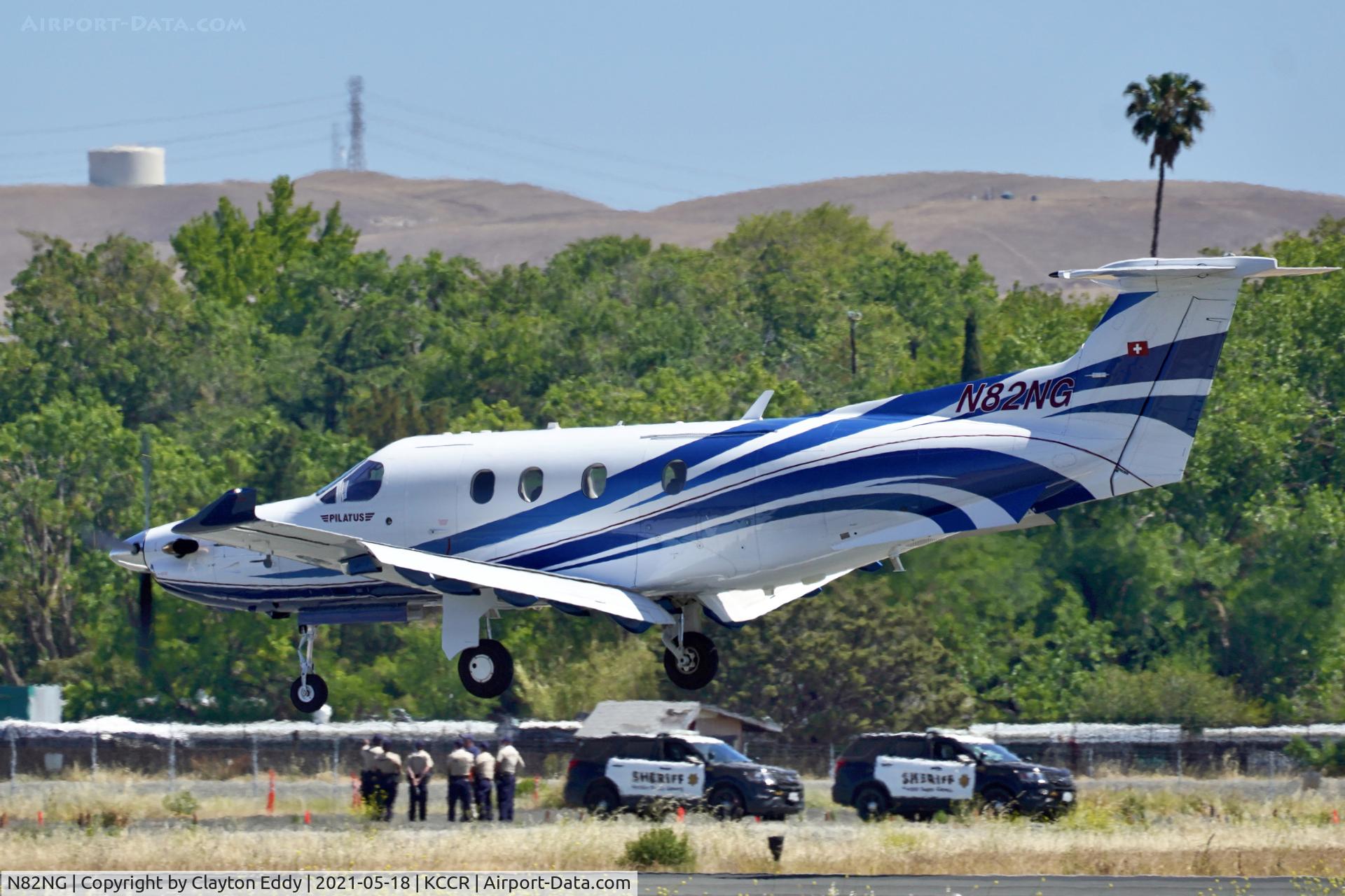 N82NG, 2014 Pilatus PC-12/47E C/N 1482, Buchanan Field Concord California 2021.