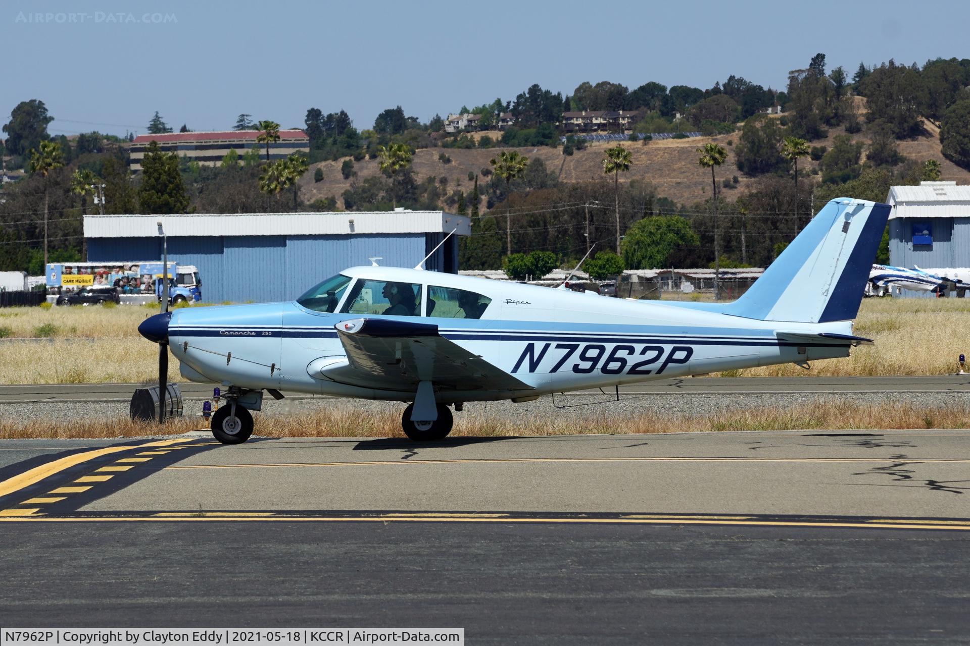 N7962P, 1962 Piper PA-24-250 Comanche C/N 24-3199, Buchanan Field Concord California 2021.