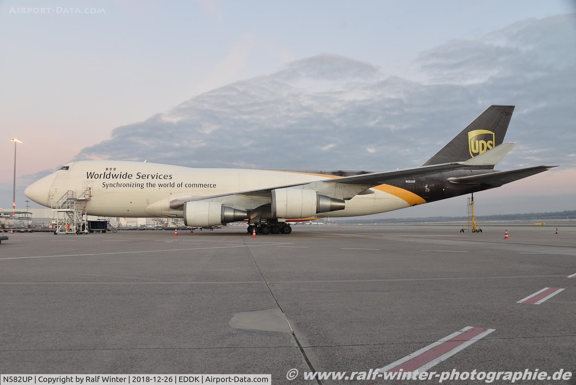 N582UP, 1997 Boeing 747-4R7F/SCD C/N 29053, Boeing 747-4R7F - 5X UPS United Parcel Service UPS - 29053 - N582UP - 26.12.2018 - CGN