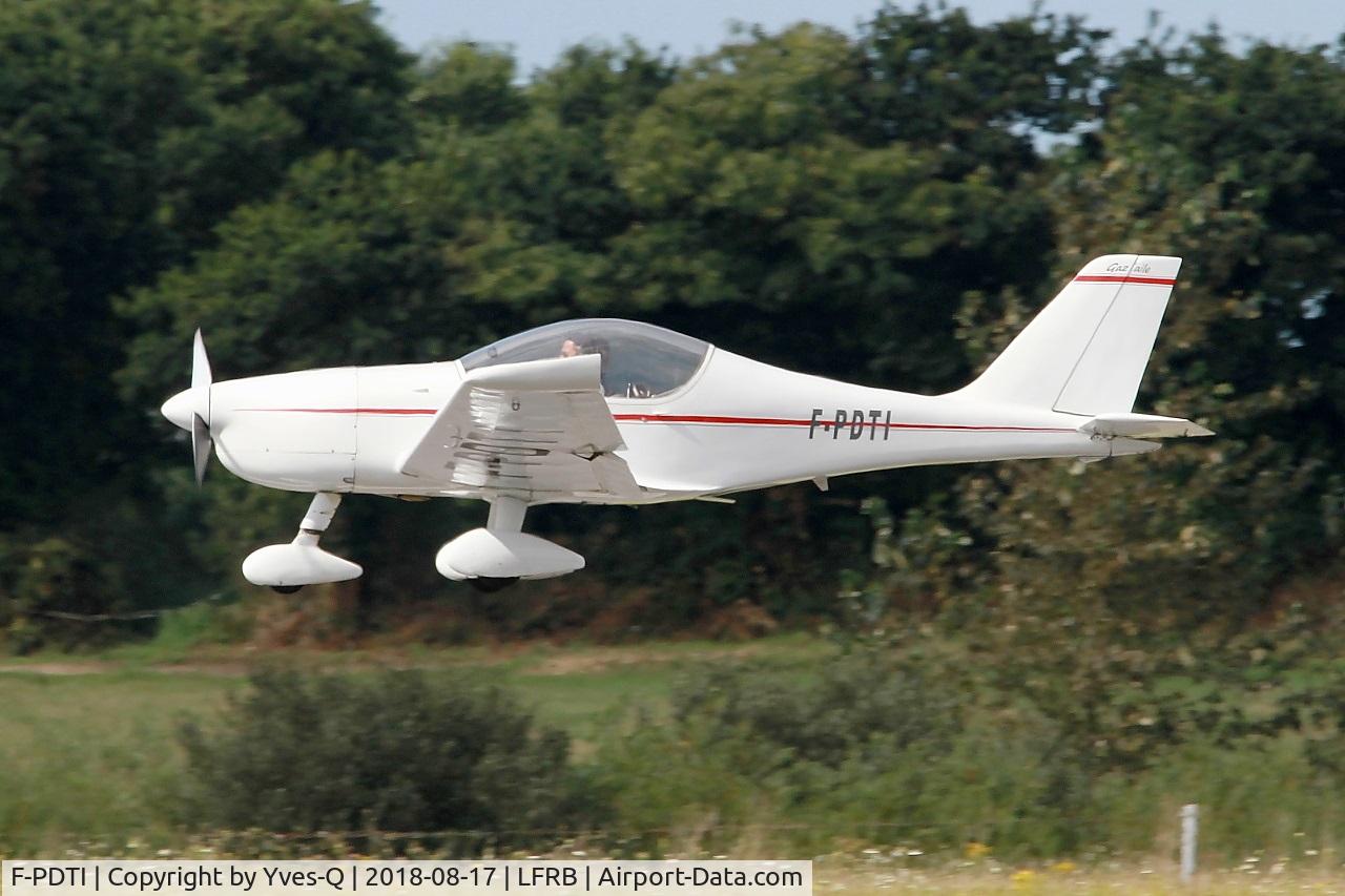 F-PDTI, Pennec Serge Dieselis PL-2 C/N 02, Pennec Serge DIESELIS PL-2, On final Rwy 25L, Brest-Bretagne Airport (LFRB-BES)