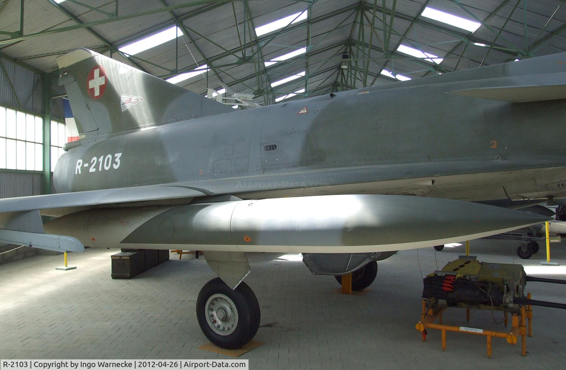 R-2103, Dassault Mirage IIIRS C/N 17-26-135/1028, Dassault Mirage III RS at the Musée Européen de l'Aviation de Chasse, Montelimar Ancone airfield