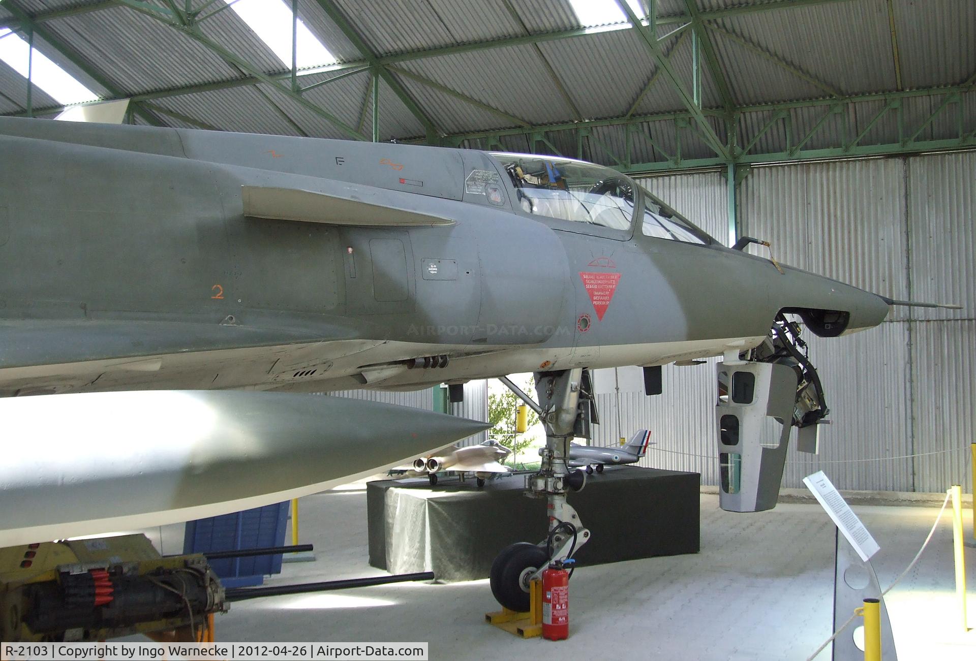 R-2103, Dassault Mirage IIIRS C/N 17-26-135/1028, Dassault Mirage III RS at the Musée Européen de l'Aviation de Chasse, Montelimar Ancone airfield