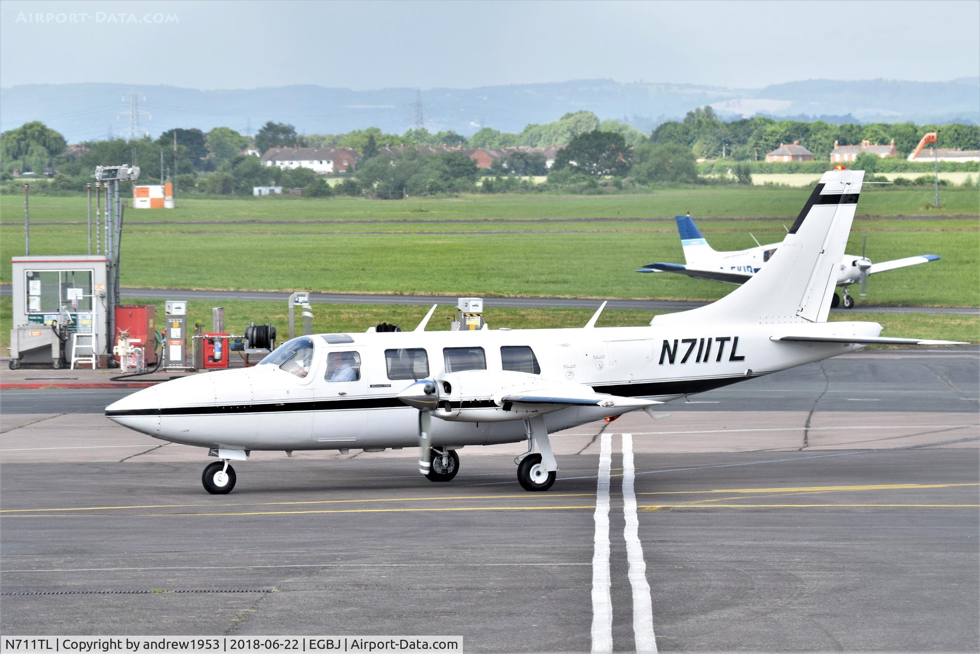 N711TL, 1984 Piper PA-60-700P Aerostar C/N 60-8423017, N711TL at Gloucestershire Airport.