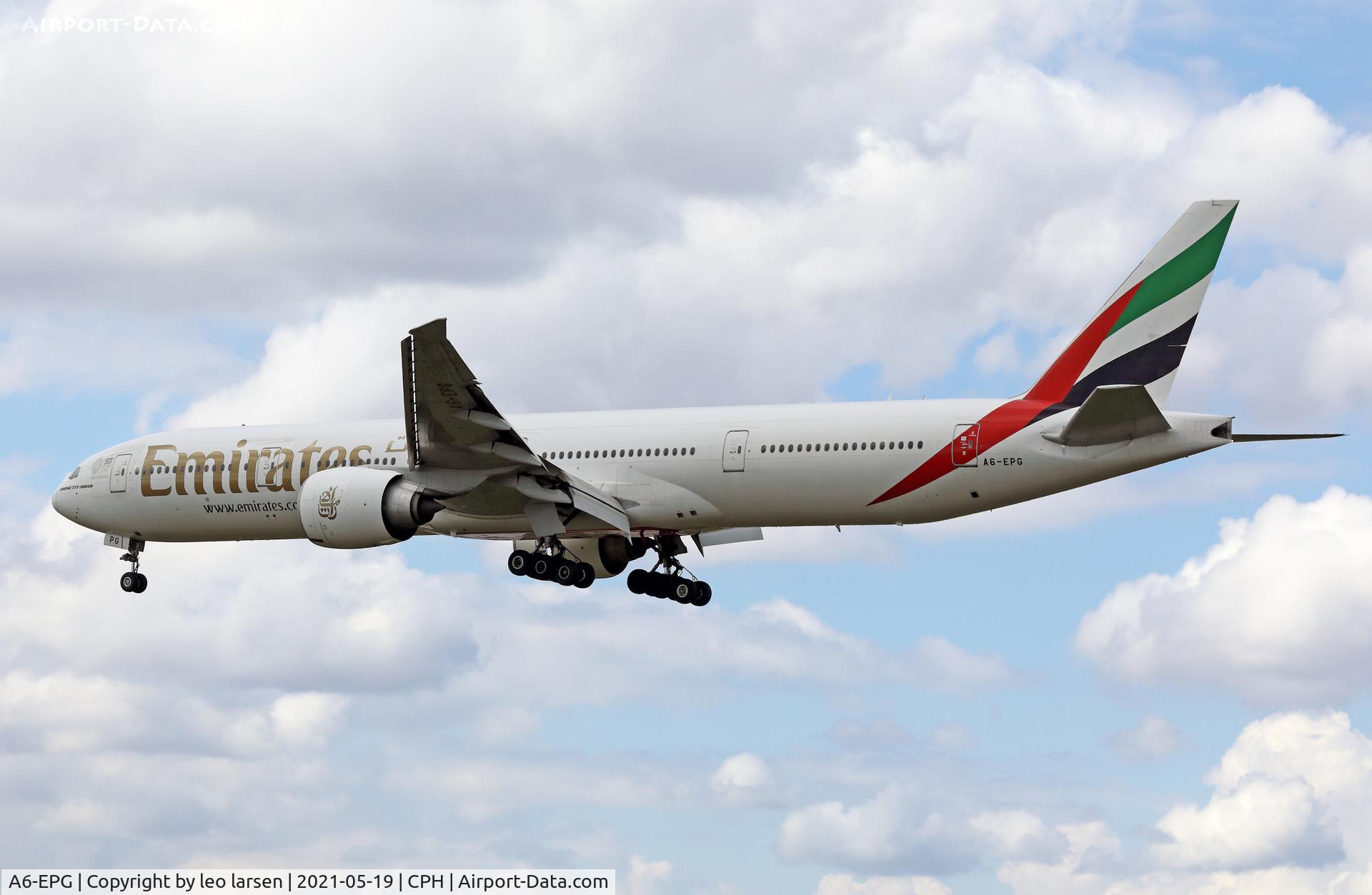 A6-EPG, 2015 Boeing 777-31H/ER C/N 42326, Copenhagen 19.5.2021