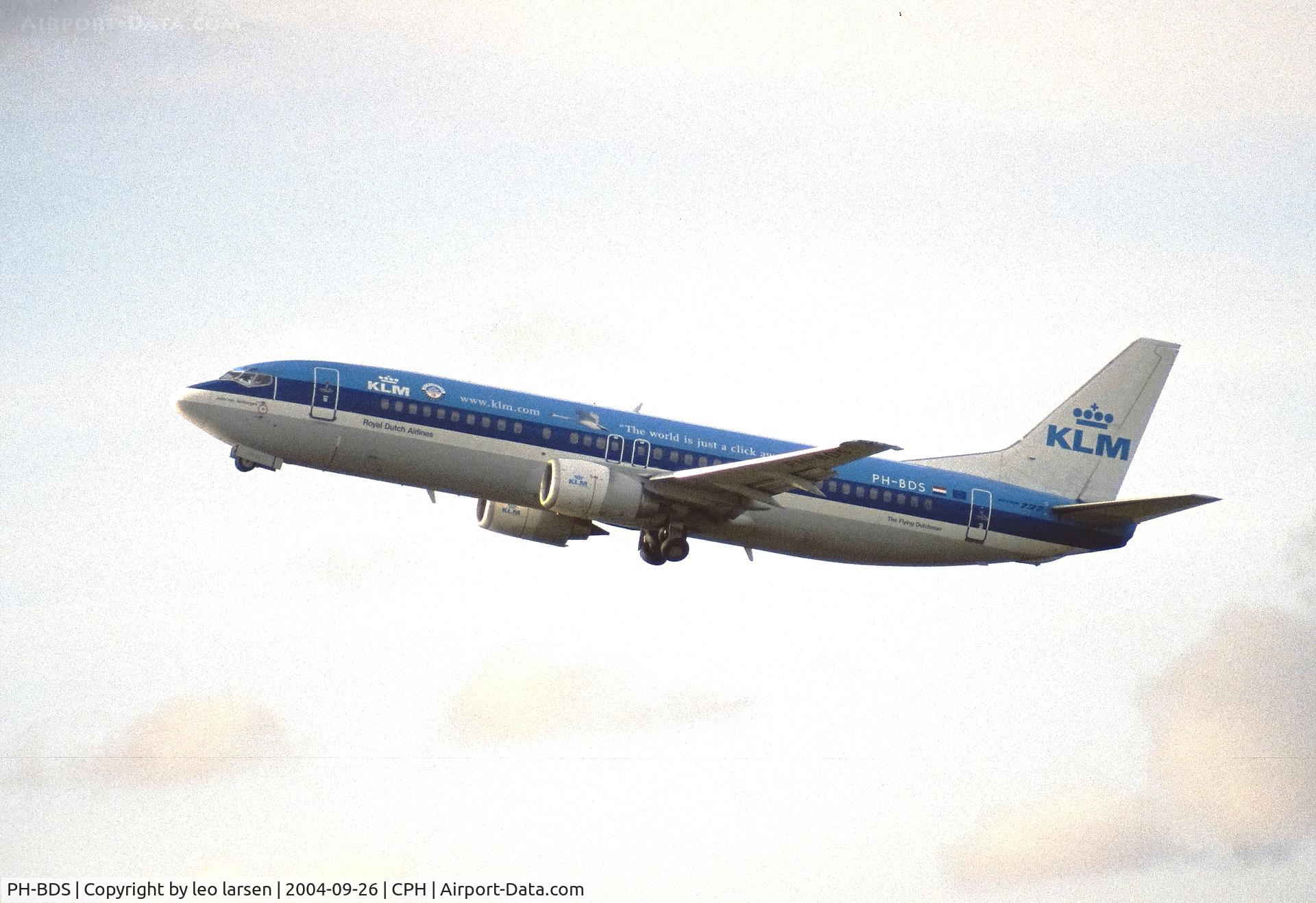PH-BDS, 1989 Boeing 737-406 C/N 24529, Copenhagen 26.9.2004