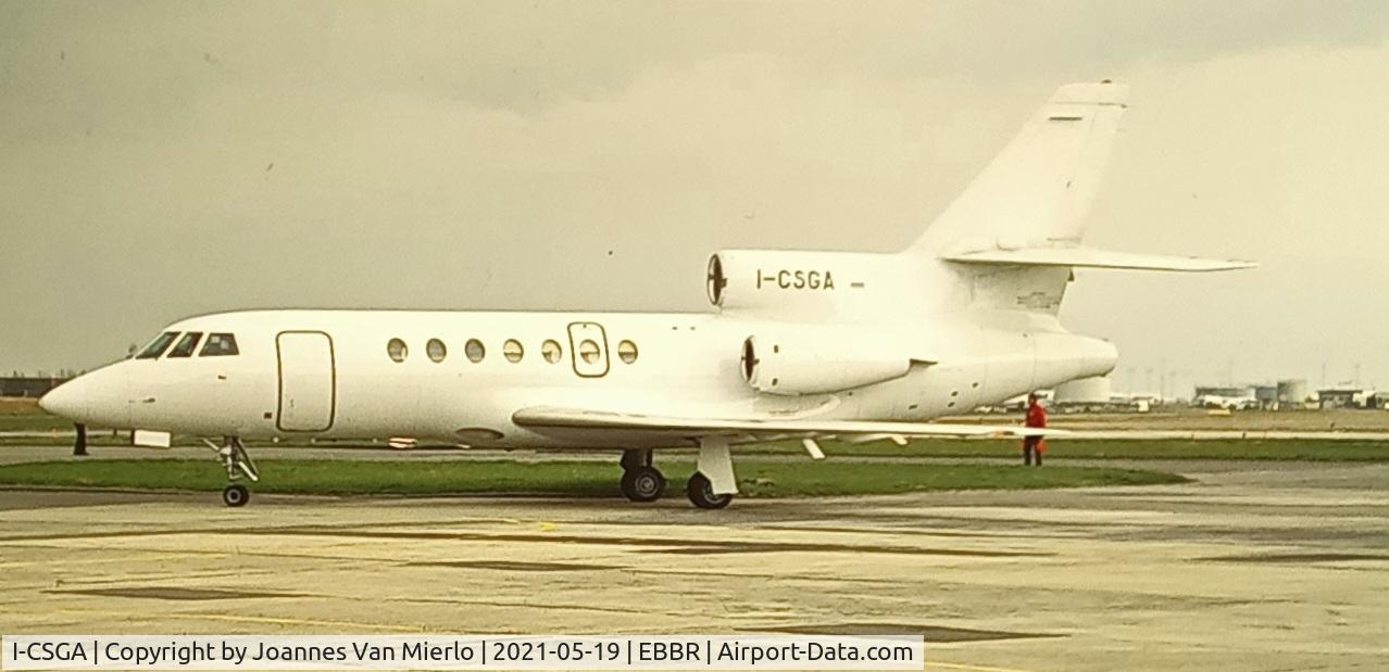 I-CSGA, 1981 Dassault Falcon 50 C/N 69, Scan from slide