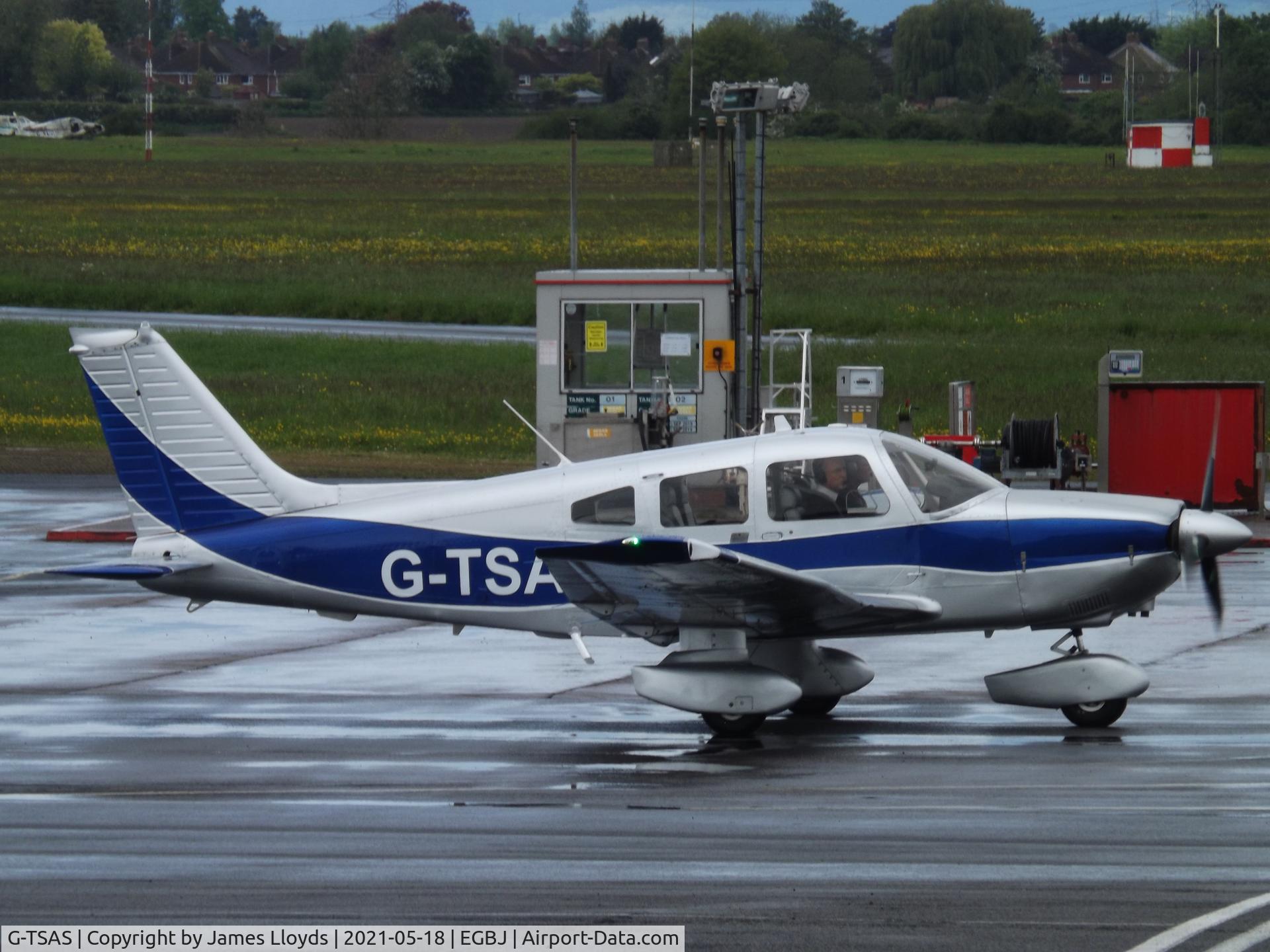 G-TSAS, 1980 Piper PA-28-181 Cherokee Archer II C/N 28-8190055, At Gloucestershire Airport.