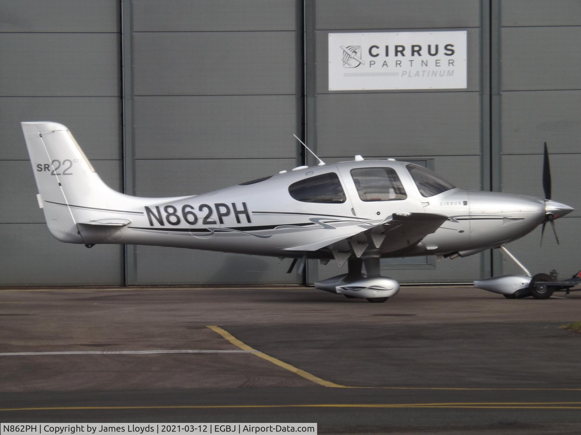 N862PH, 2010 Cirrus SR22 GTS C/N 3602, At Gloucestershire Airport.
