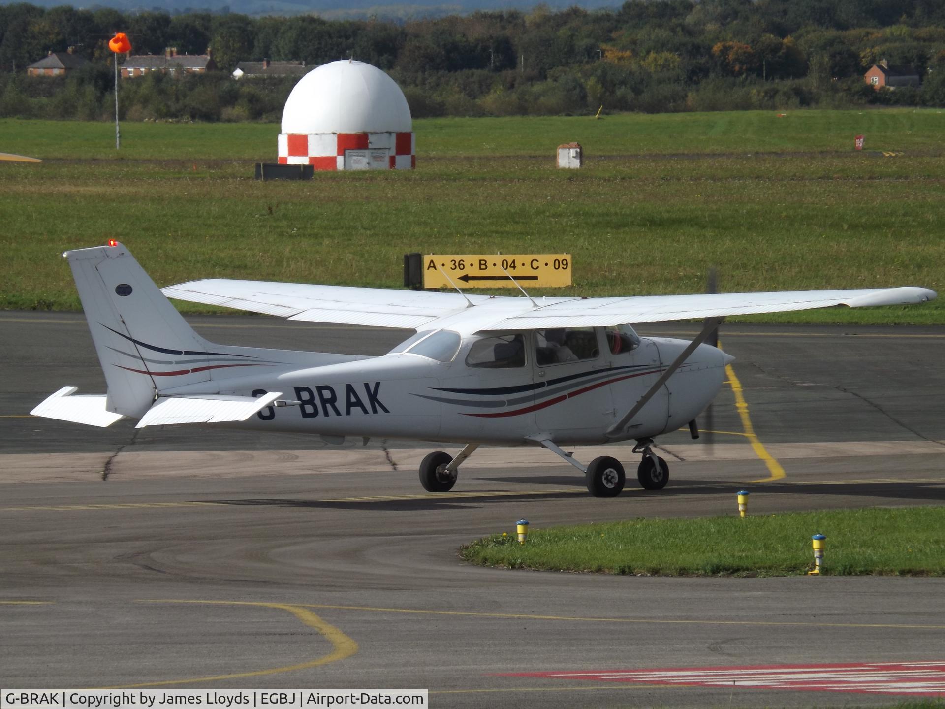 G-BRAK, 1980 Cessna 172N C/N 172-73795, At Gloucestershire Airport.