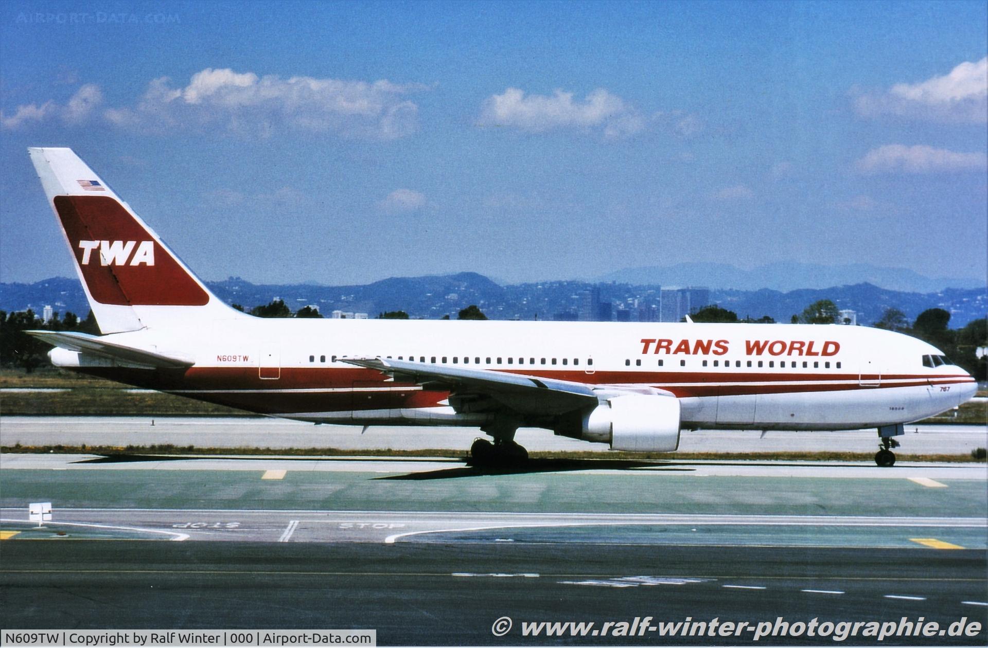 N609TW, 1983 Boeing 767-231 C/N 22572, Boeing 767-231(BDSF) - TW TWA Teans World Airlines - 22572 - N609TW