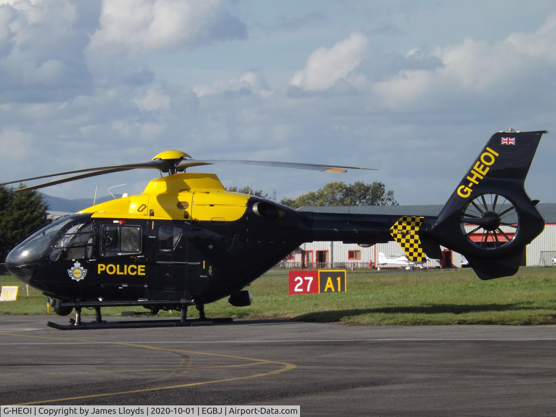 G-HEOI, 2009 Eurocopter EC-135P-2+ C/N 0825, At Gloucestershire Airport