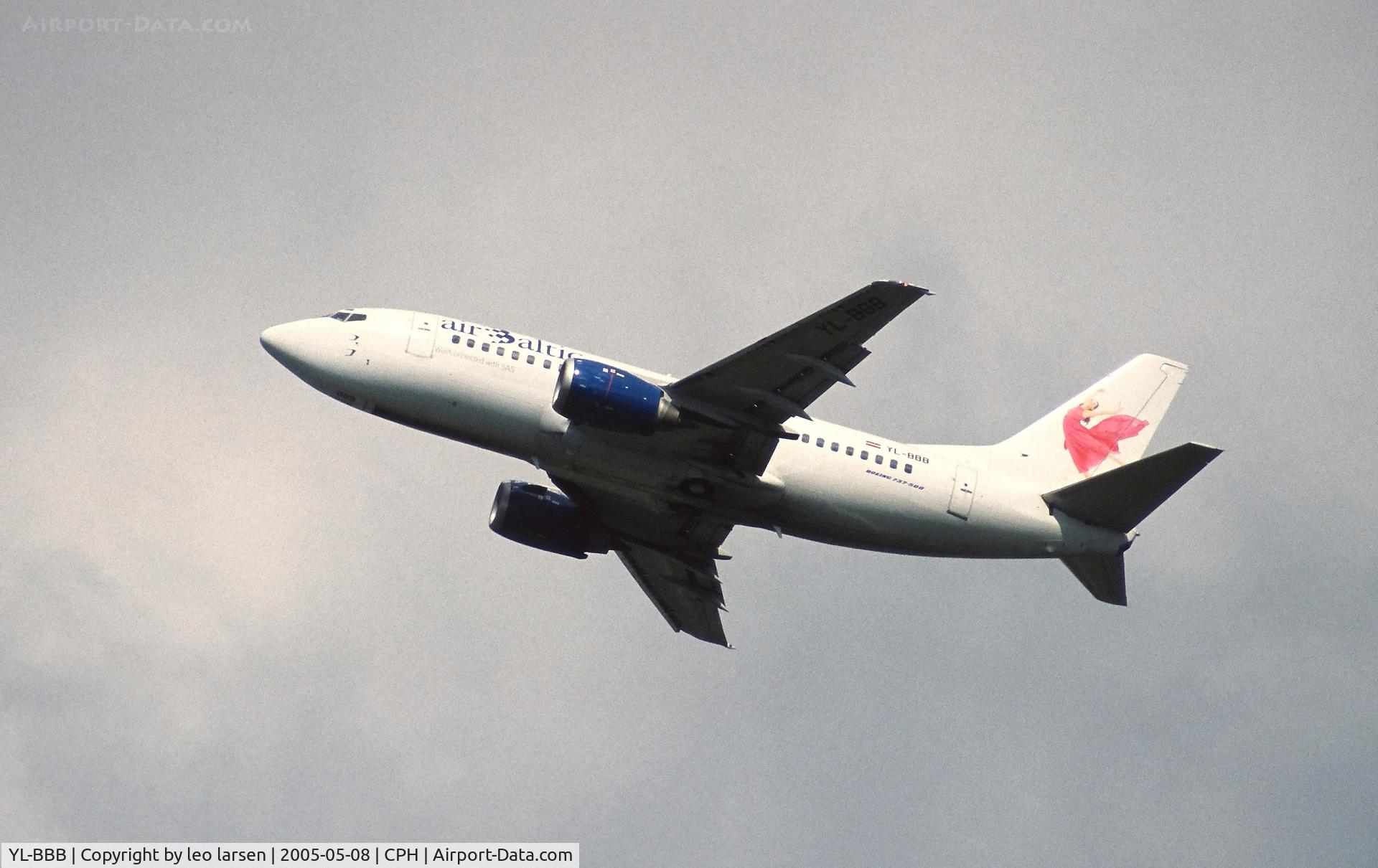YL-BBB, 1991 Boeing 737-505 C/N 24273, Copenhagen 8.5.2005
