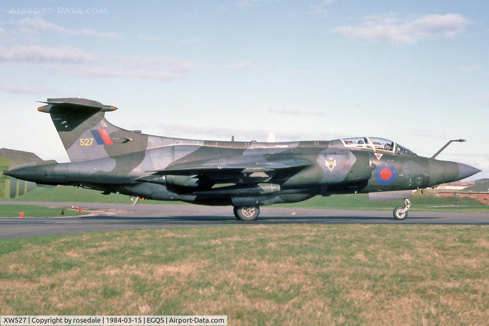 XW527, 1970 Hawker Siddeley Buccaneer S.2B C/N B3-03-69, Taxi out for a training sortie