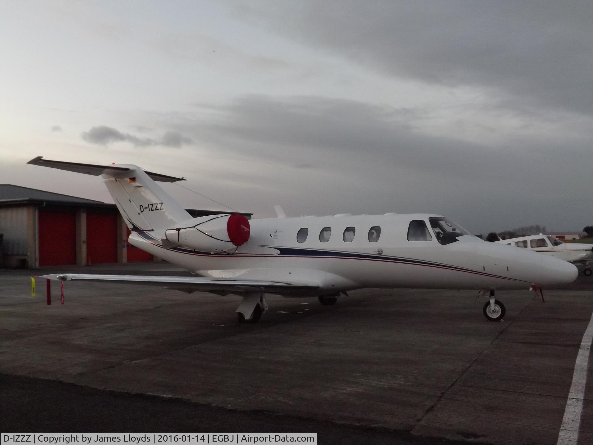 D-IZZZ, 2008 Cessna 525 CitationJet CJ1+ C/N 525-0671, At Gloucestershire Airport.