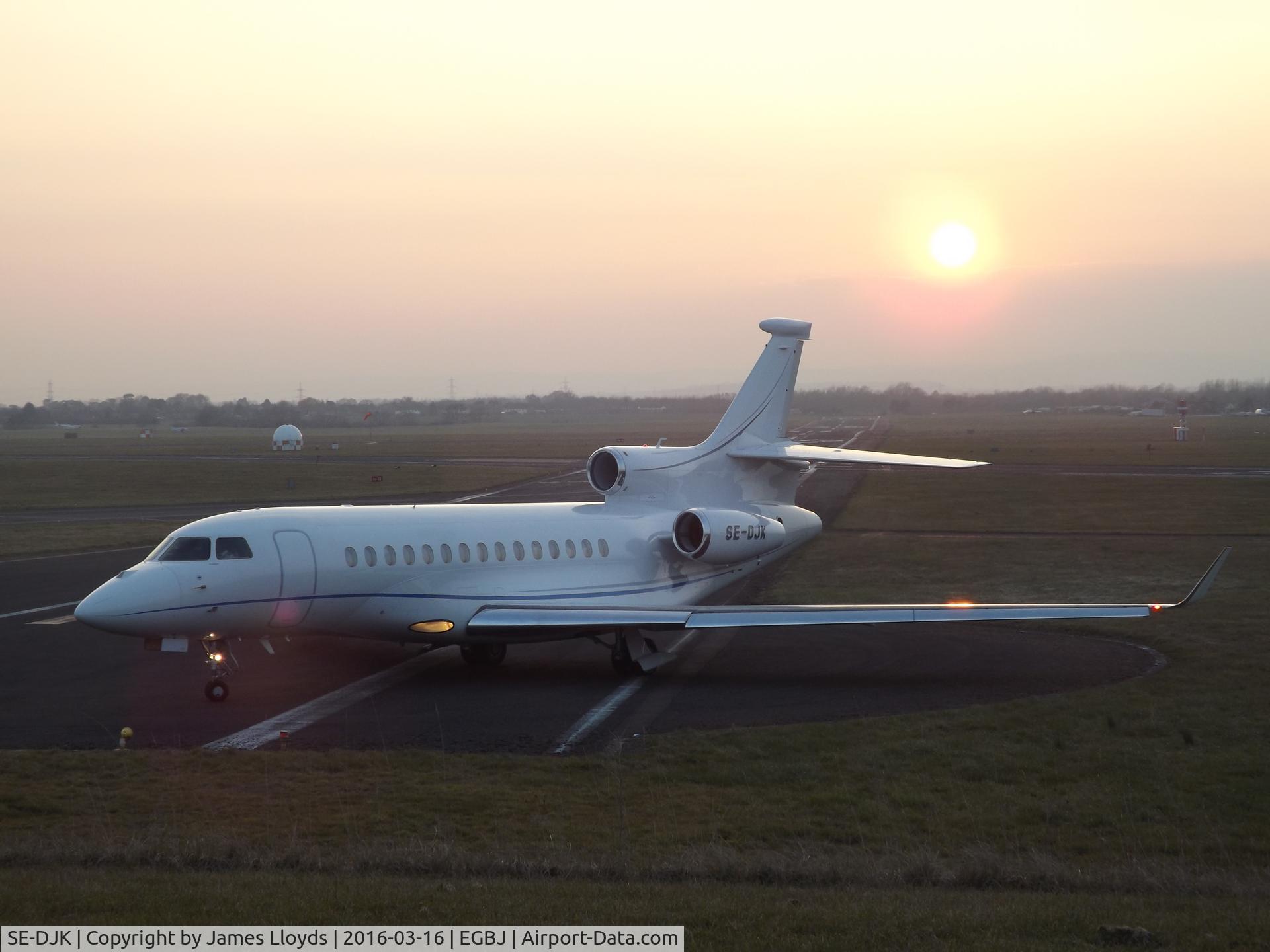 SE-DJK, 2009 Dassault Falcon 7X C/N 59, At Gloucestershire Airport.