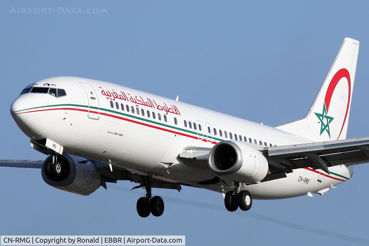 CN-RMG, 1990 Boeing 737-4B6 C/N 24808-1888, at bru